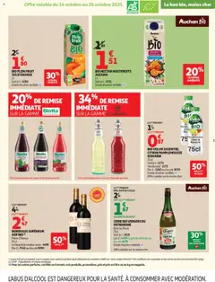 Auchan - Prévisualisation de Auchan - Tout le bio à prix sain valide à partir de 14.10.2025 | Page: 7 | Produits: Citron, Pamplemousse, Cidre, Pommes