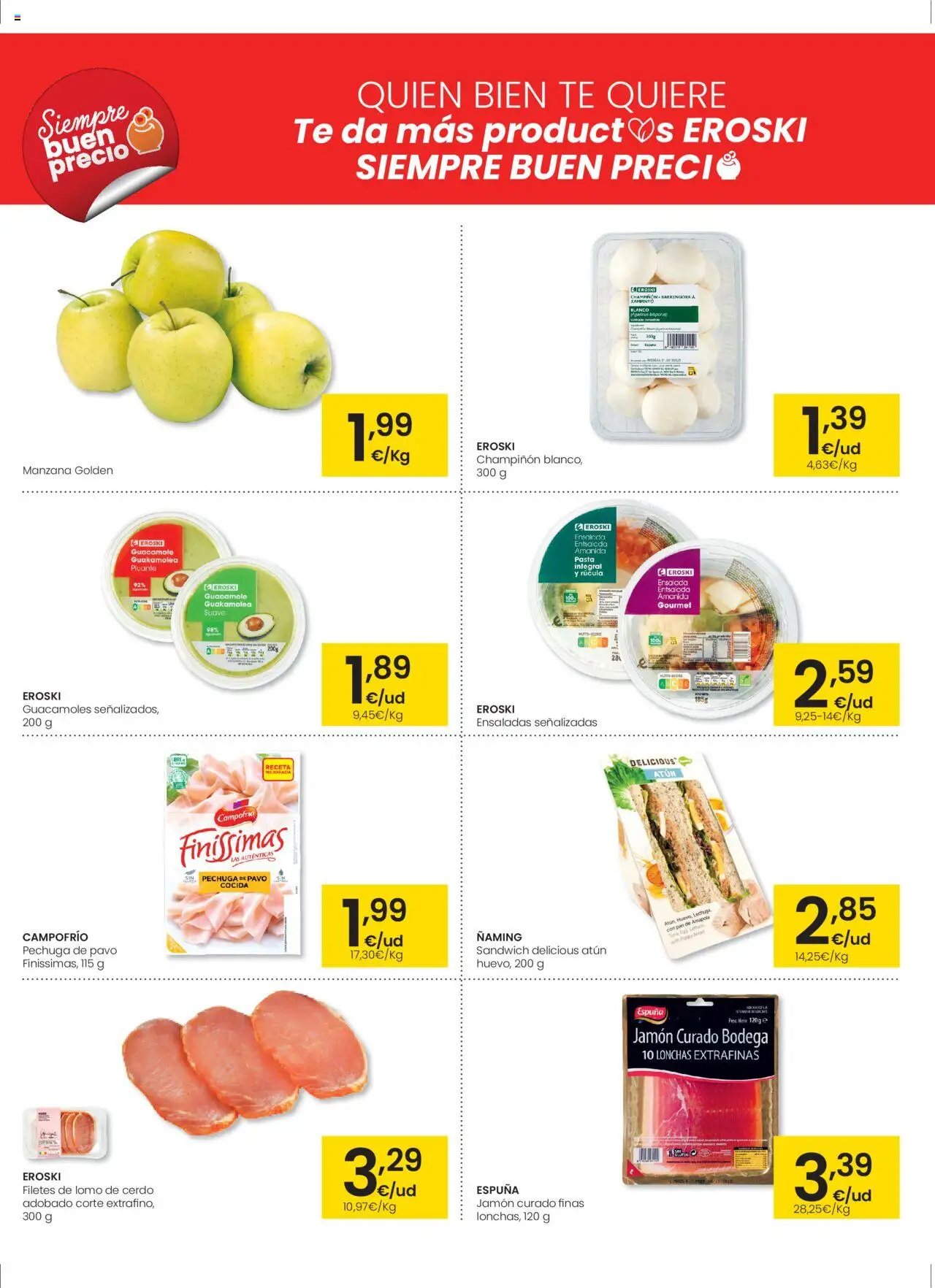 Eroski - Oferta │ válido desde el 02.10.2025 | Página: 2 | Productos: Pan, Pasta, Manzana, Té