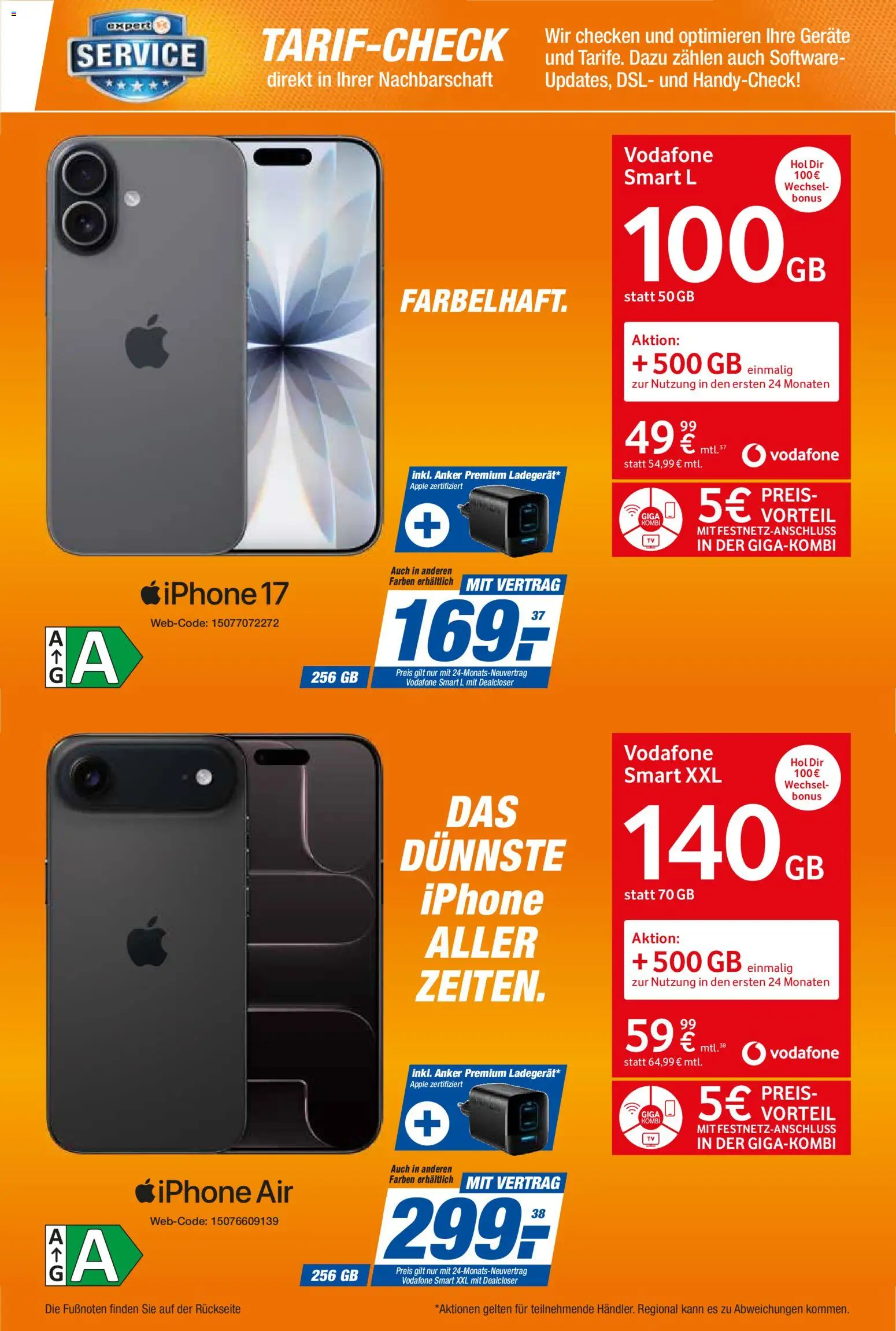 Expert Smarthphone Highlights im Januar – gültig ab 01.01.2026 | Seite: 17 | Produkte: Iphone, Apple