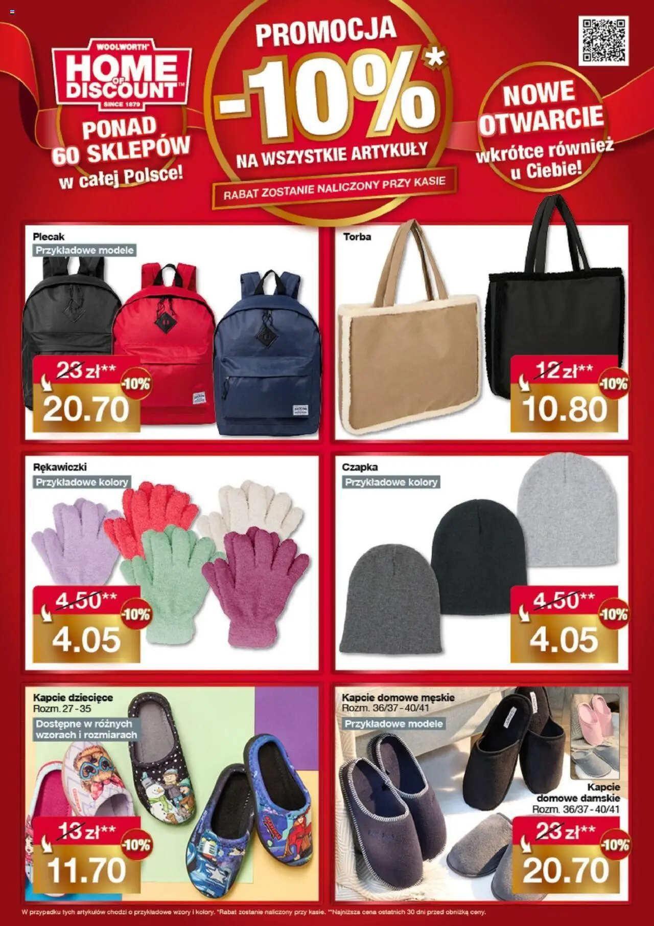 Woolworth Gazetka od 21.10.2025 | Strona: 2 | Produkty: Kapcie, Plecak, Rękawiczki, Torba