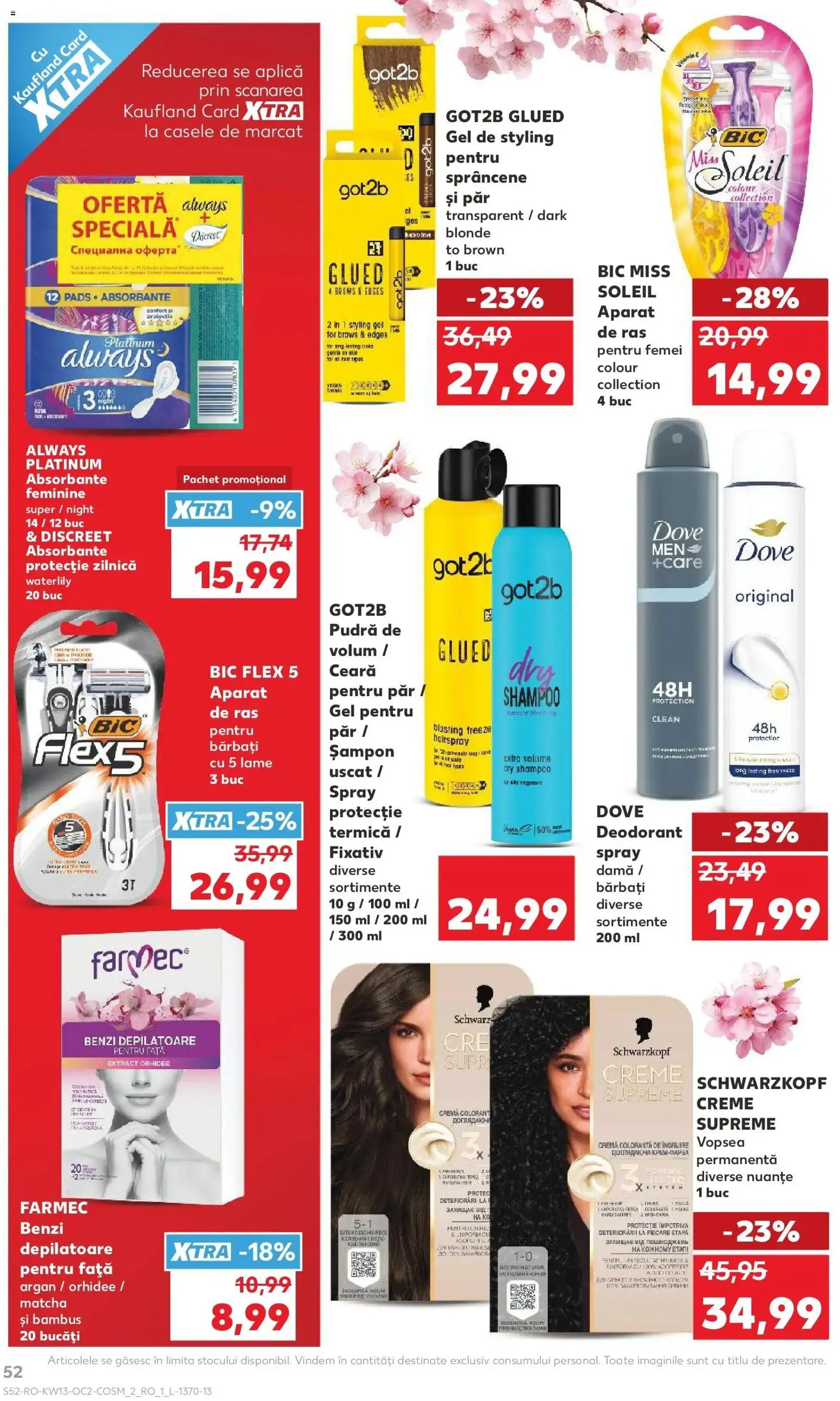 Noul catalog Kaufland – valabil de la 25.03.2026 | Pagină: 52 | Produse: Pomelo, Orhidee, Vopsea, Deodorant