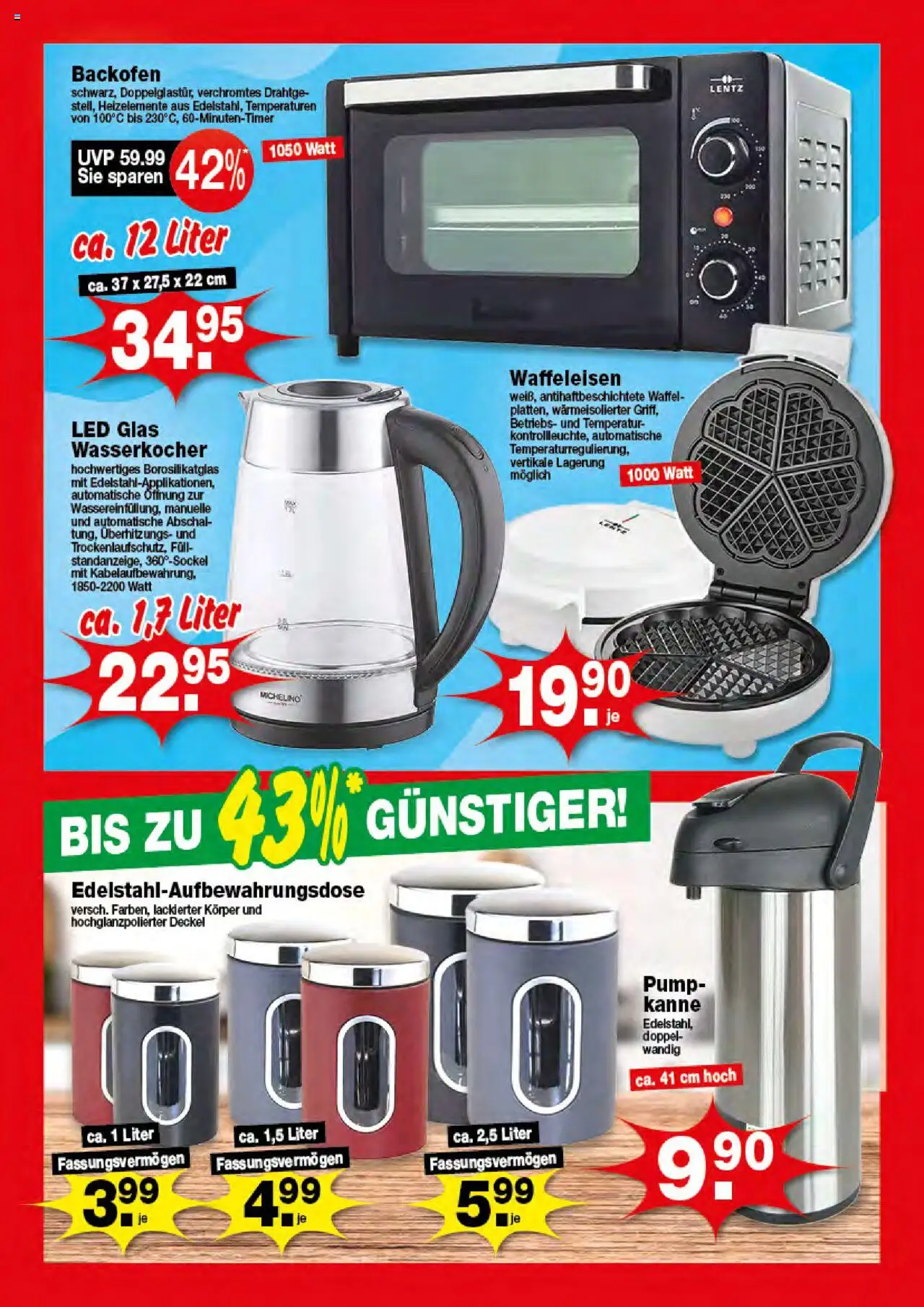 KRÜMET Prospekt - gültig ab dem 11.08.2025 | Seite: 2 | Produkte: Wasserkocher, Backofen, Waffeleisen