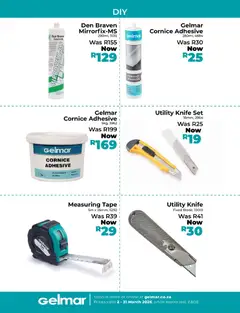 Gelmar specials catalogue – valid from 02.03.2026 | Page: 16 | Products: Utility, Knife set, Adhesive, Tape