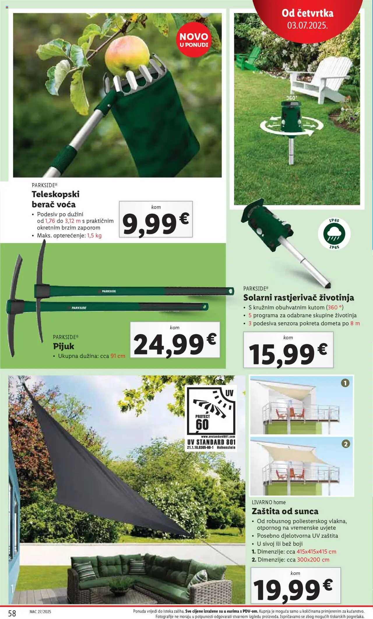 Lidl katalog | vrijedi od 30.06.2025 | Stranica: 58 | Proizvodi: Parkside