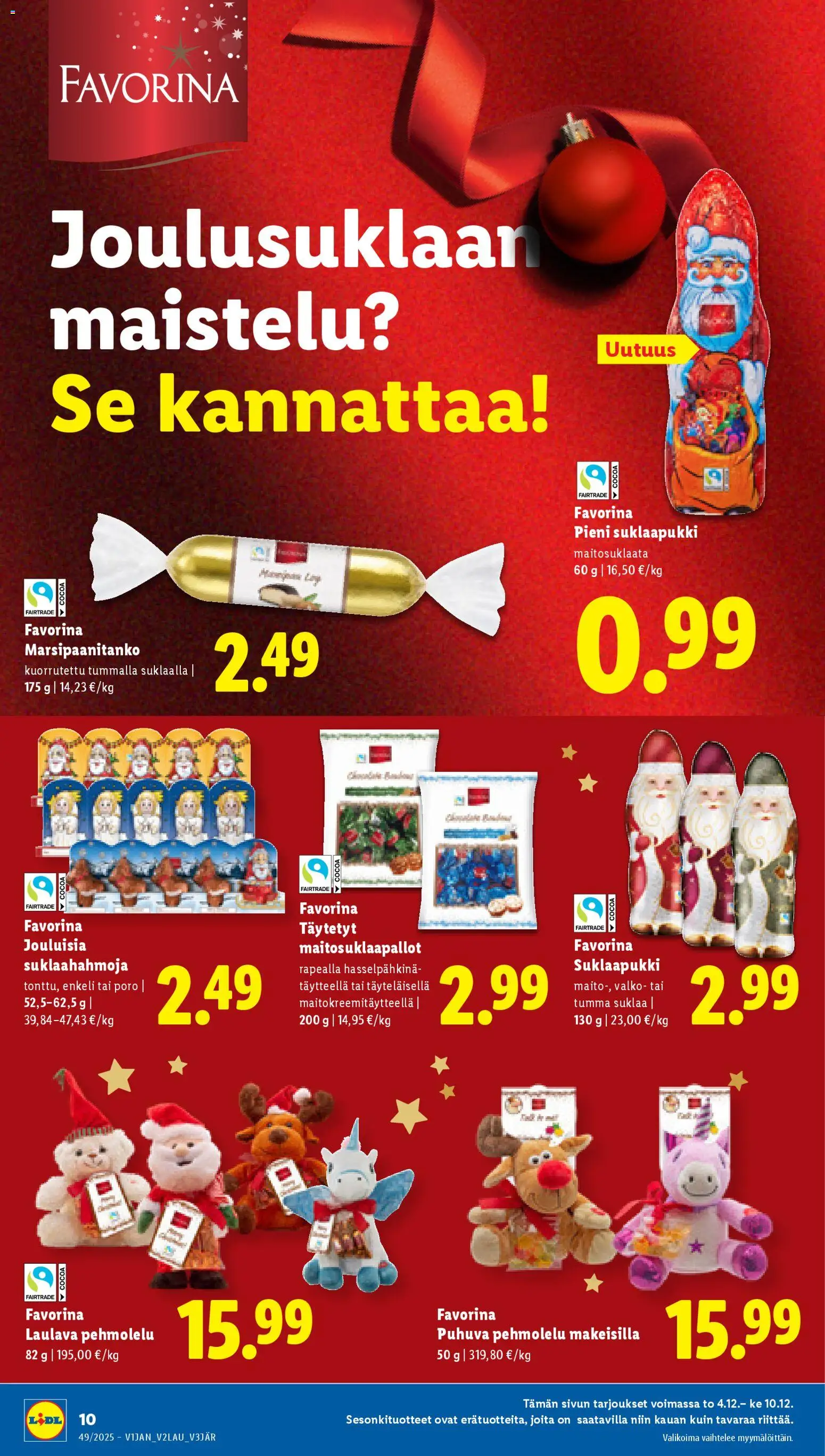 Lidl tarjoukset - Rovaniemi – voimassa 04.12.2025 alkaen | Sivu: 10