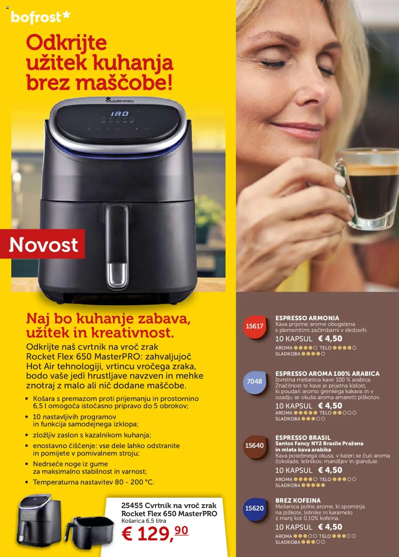 Novi Bofrost katalog ponudbe – veljaven od 01.05.2025 | Stran: 96 | Izdelki: Košara, Kava