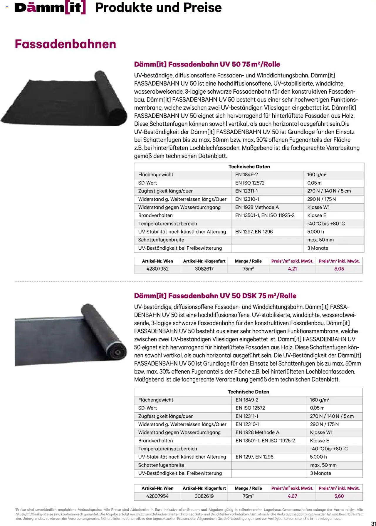Lagerhaus Dämm[it] Katalog 2025 gültig ab 08.01.2025 | Seite: 31