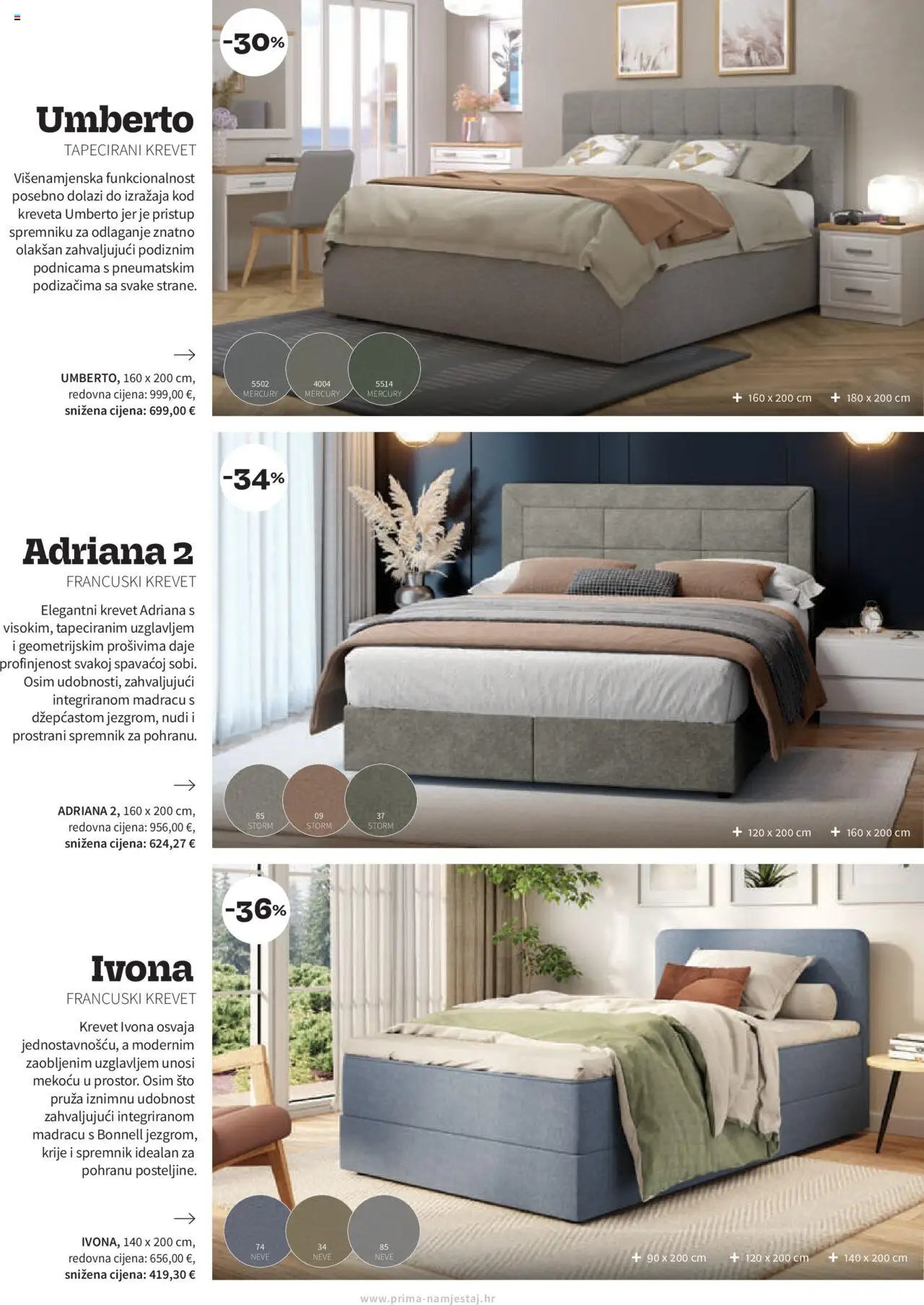 Prima katalog | vrijedi od 01.10.2025 | Stranica: 19 | Proizvodi: Krevet, Francuski krevet