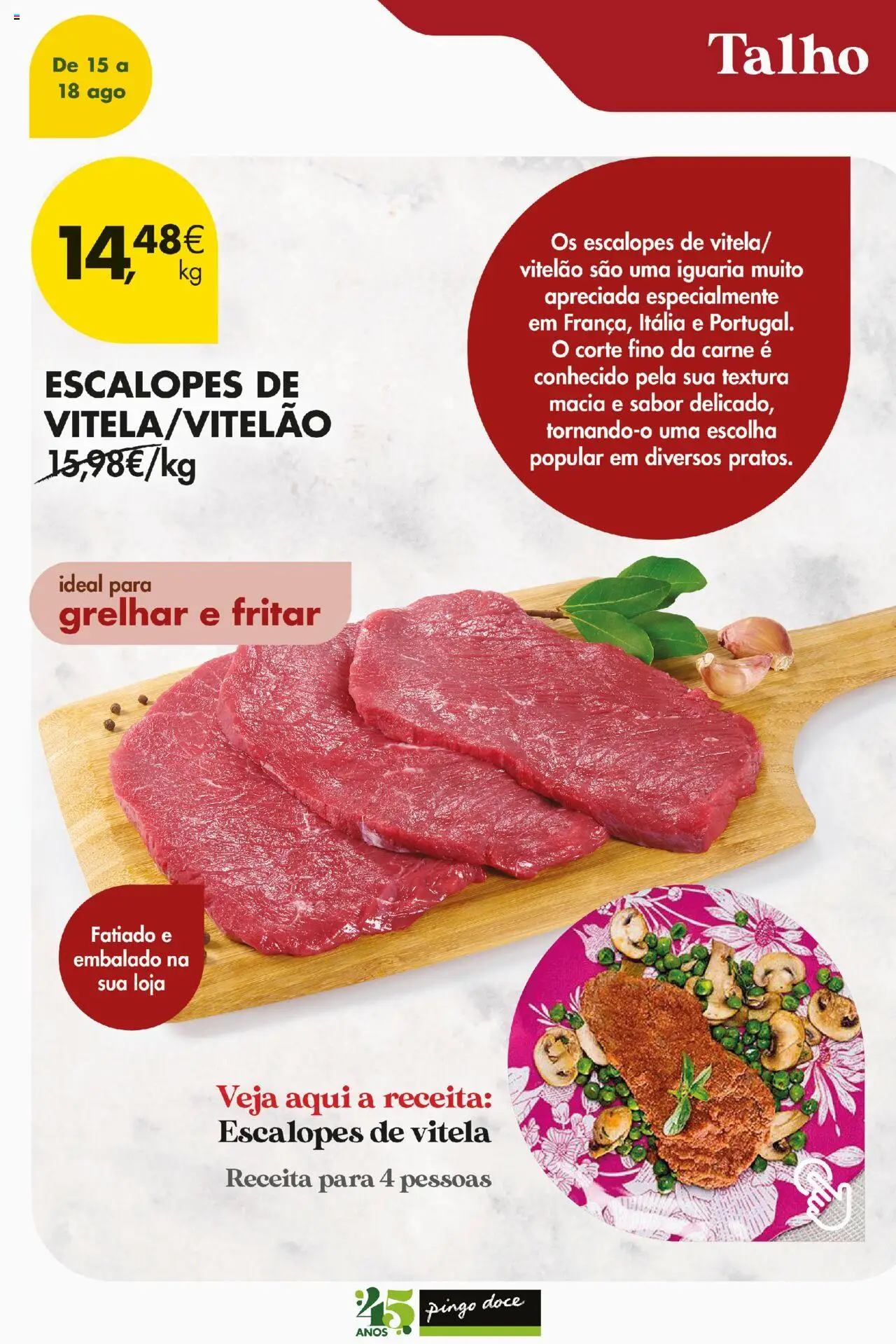 Pingo Doce Poupe este Fim de Semana │ válido de 15.08.2025 | Página: 3 | Produtos: Vitela, Carne