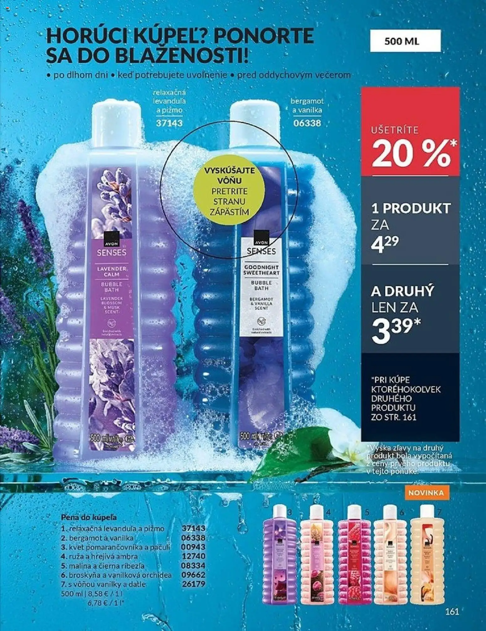 Nové Avon akcie – leták je platný od 01.03.2026 | Strana: 161 | Produkty: Pena do kúpeľa, Orchidea