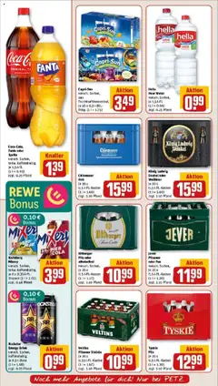 Hella Near Water, versch. Sorten. je 1,5-1-FL. ab 19.10.2025 gültig | Seite: 20 | Produkte: Rockstar energy, Capri sun, Cola, Veltins