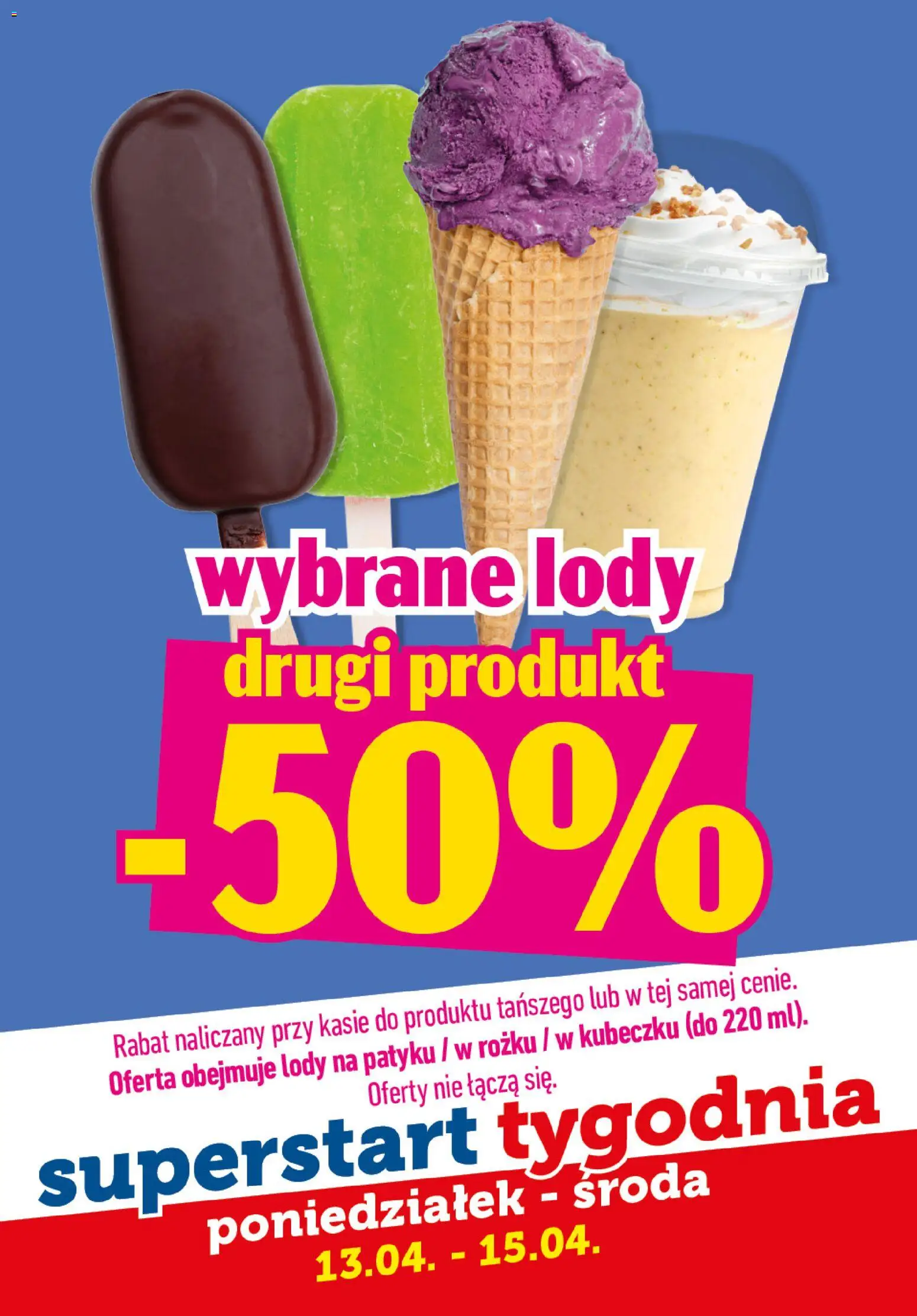 Topaz gazetka - Superstart tygodnia od 13.04.2026 | Strona: 3 | Produkty: Lody na patyku, Lody
