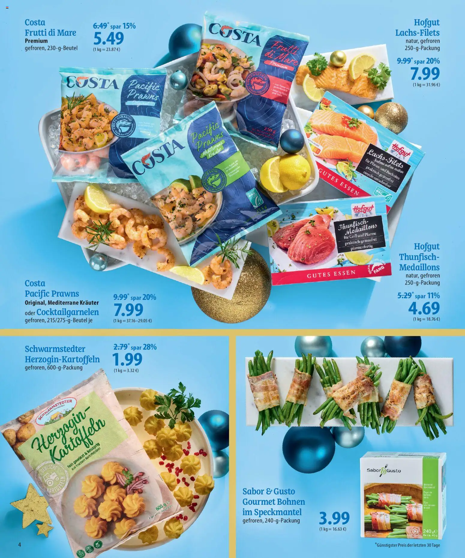 Famila Prospekt 	 – gültig ab 30.11.2025 | Seite: 4 | Produkte: Grill, Thunfisch, Kartoffeln, Pasta