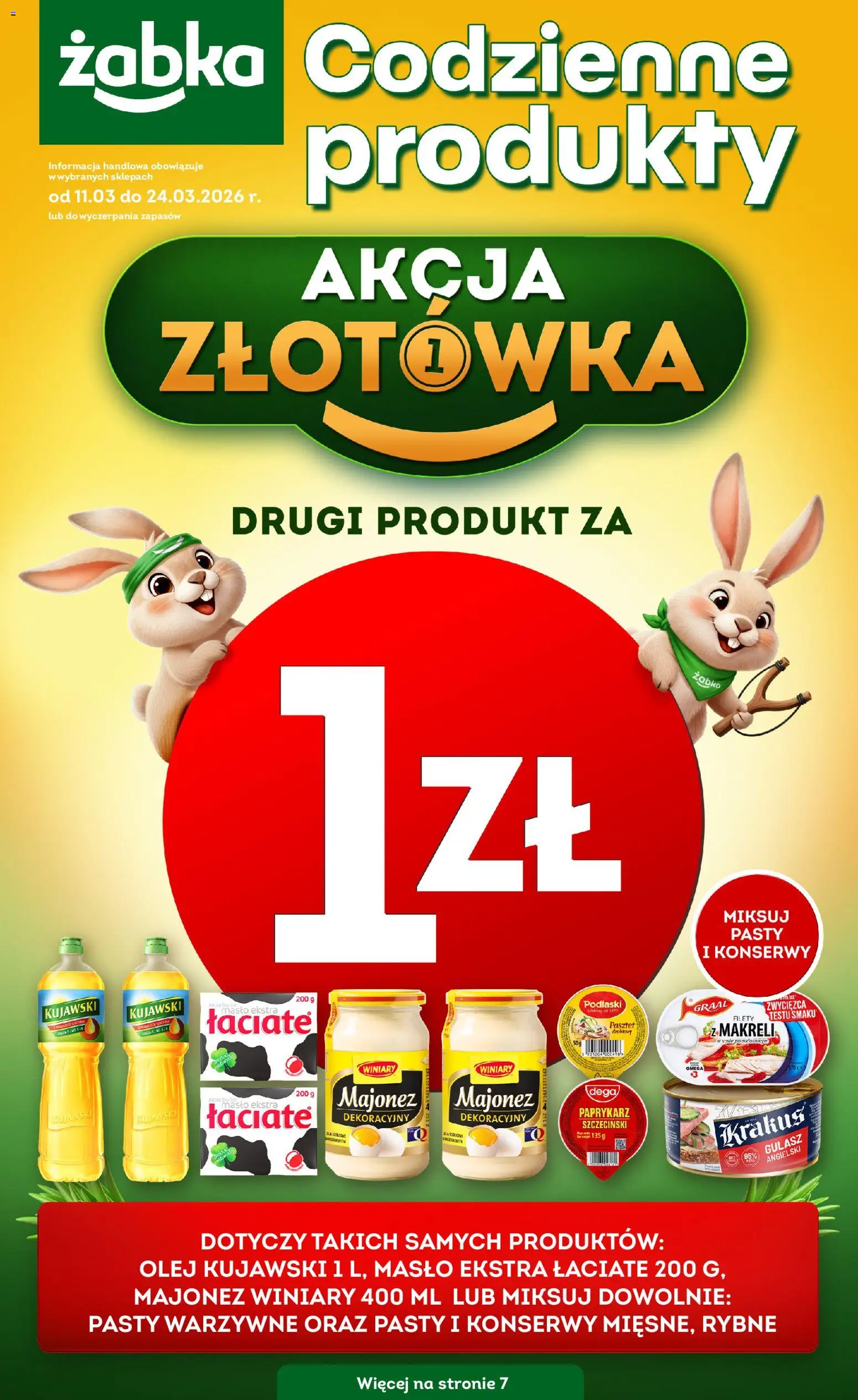 Żabka gazetka - Codzienne produkty od 11.03.2026 | Strona: 1
