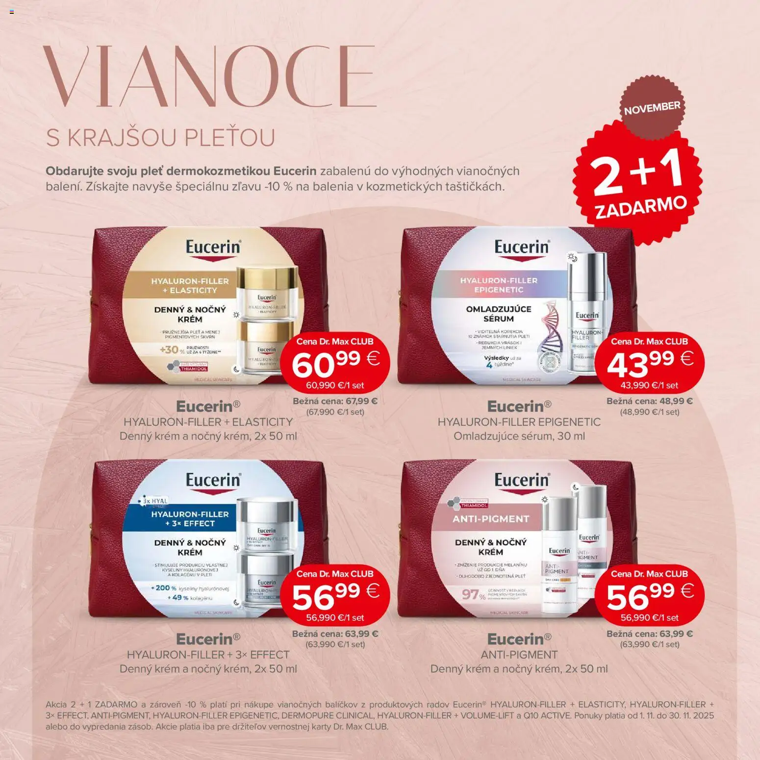Nové Dr. Max akcie – leták je platný od 07.11.2025 | Strana: 6 | Produkty: Krém, Eucerin
