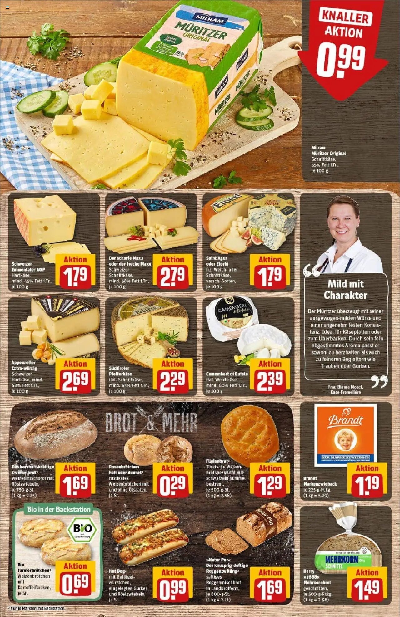 Rewe prospekt Schwerin	 - gültig ab dem 20.07.2025 | Seite: 13 | Produkte: Trauben, Milram, Brot, Gurken