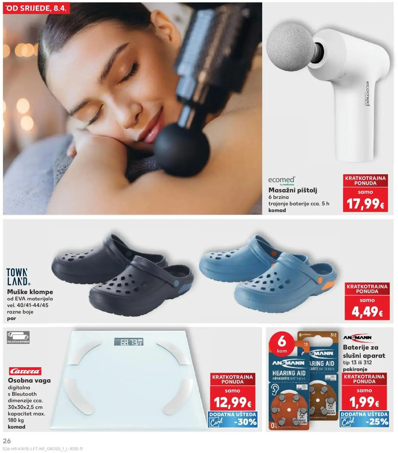 Kaufland katalog | vrijedi od 08.04.2026 | Stranica: 26 | Proizvodi: Osobna vaga, Baterije, Vaga