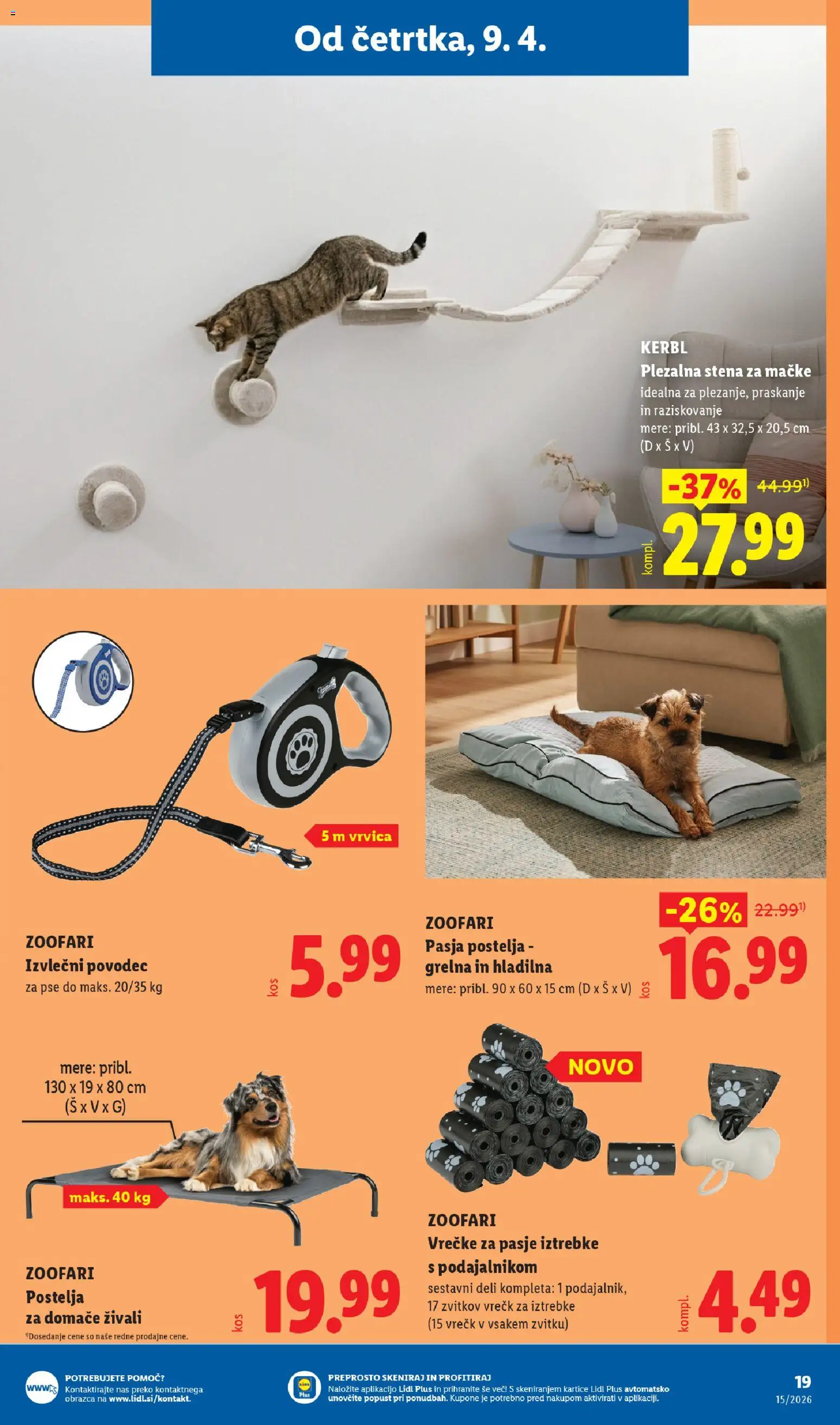 Novi Lidl katalog ponudbe – veljaven od 09.04.2026 | Stran: 35 | Izdelki: Postelja
