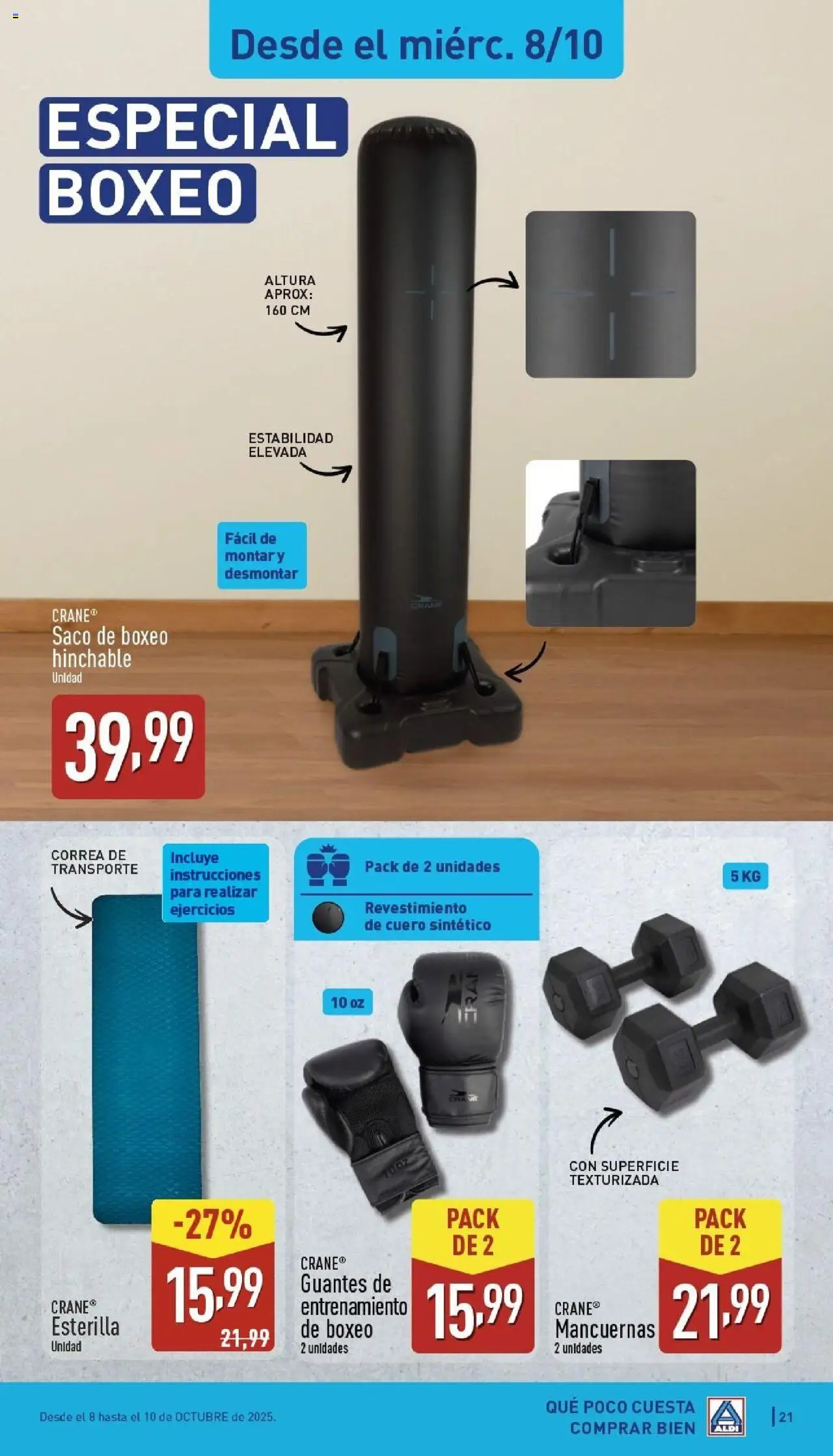 Aldi folleto Baleares │ válido desde el 06.10.2025 | Página: 21 | Productos: Guantes