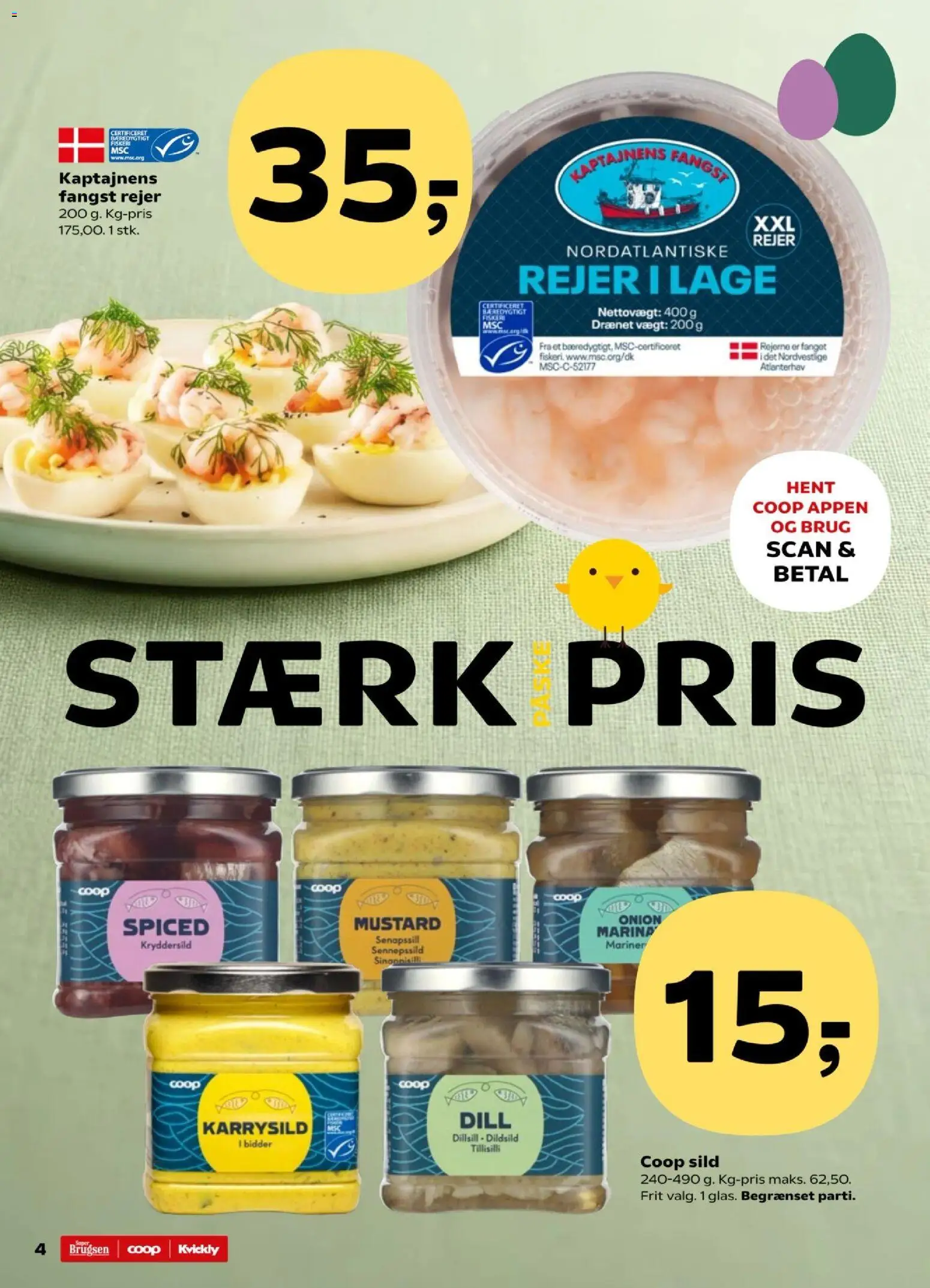 Kvickly tilbudsavis – gyldig fra 27.03.2026 | Side: 4 | Produkter: Sild, Rejer