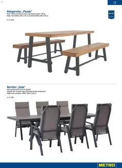 Metro Gast & Garten 2026 ab 01.01.2026 gültig | Seite: 13 | Produkte: Sessel, Tisch