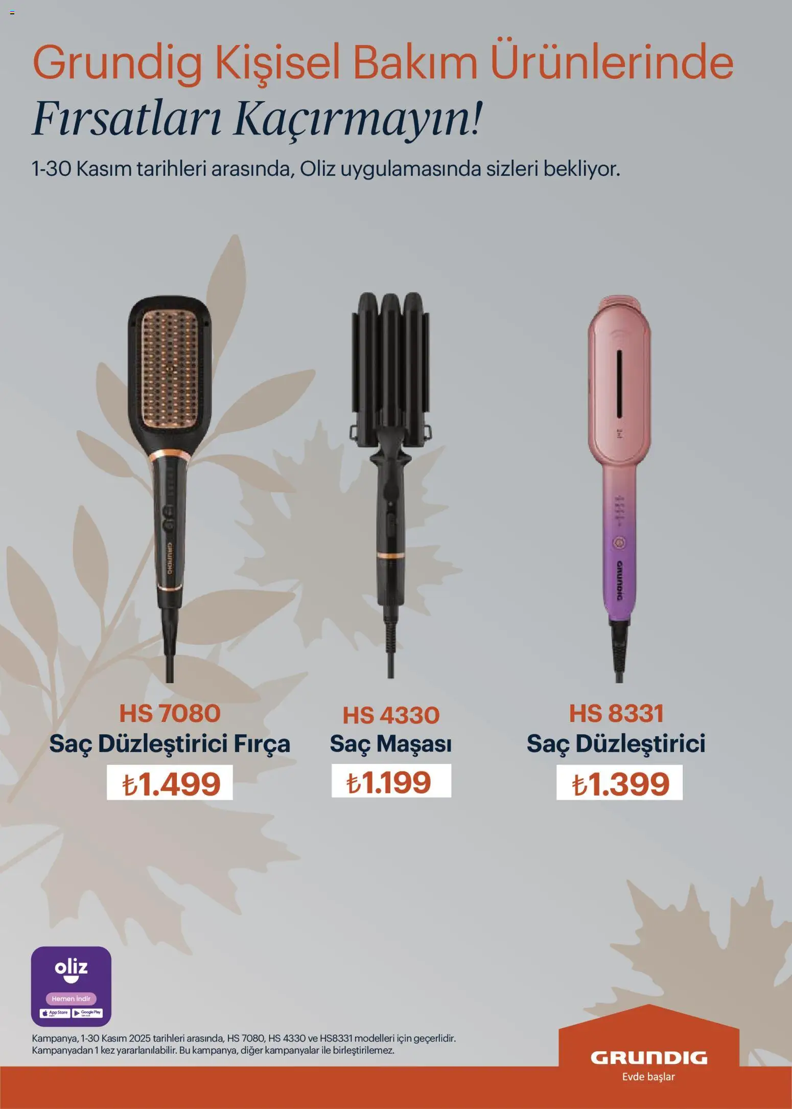 Arçelik Katalog - 01.11.2025 tarihinden itibaren geçerlidir | Sayfa: 113 | Ürünler: Saç maşası, Saç düzleştirici, Fırça