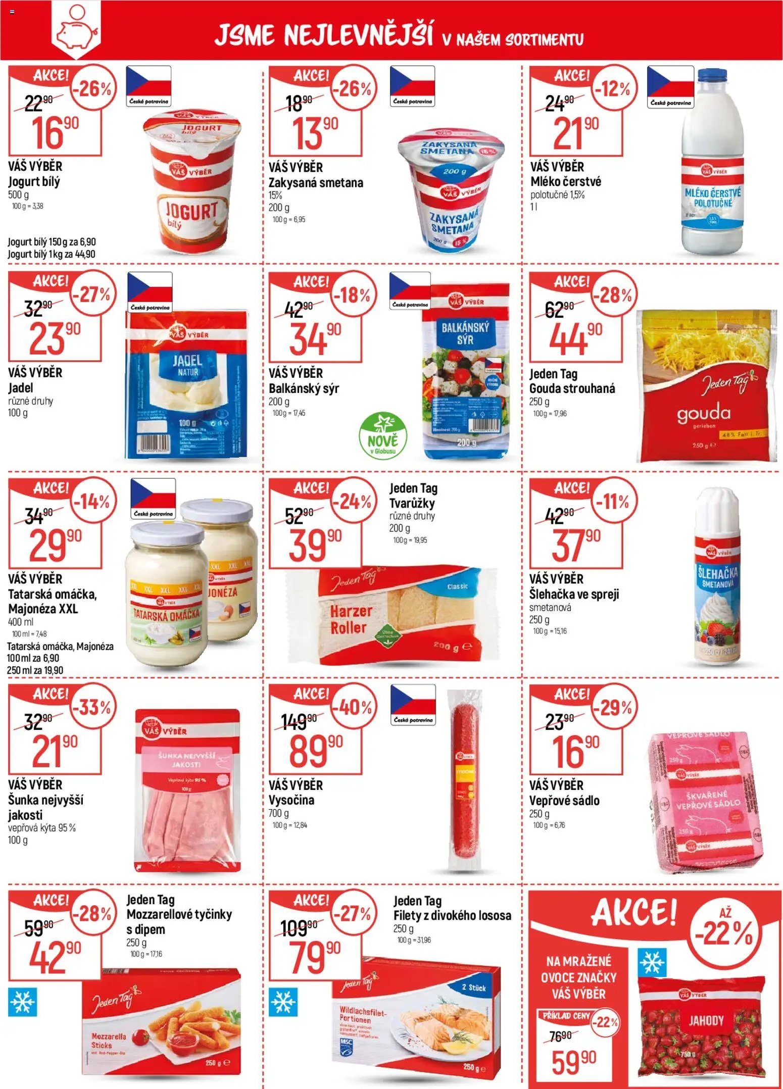 Globus leták od 05.11.2025 | Strana: 3 | Produkty: Gouda, Tvarůžky, Jahody, Tatarská omáčka