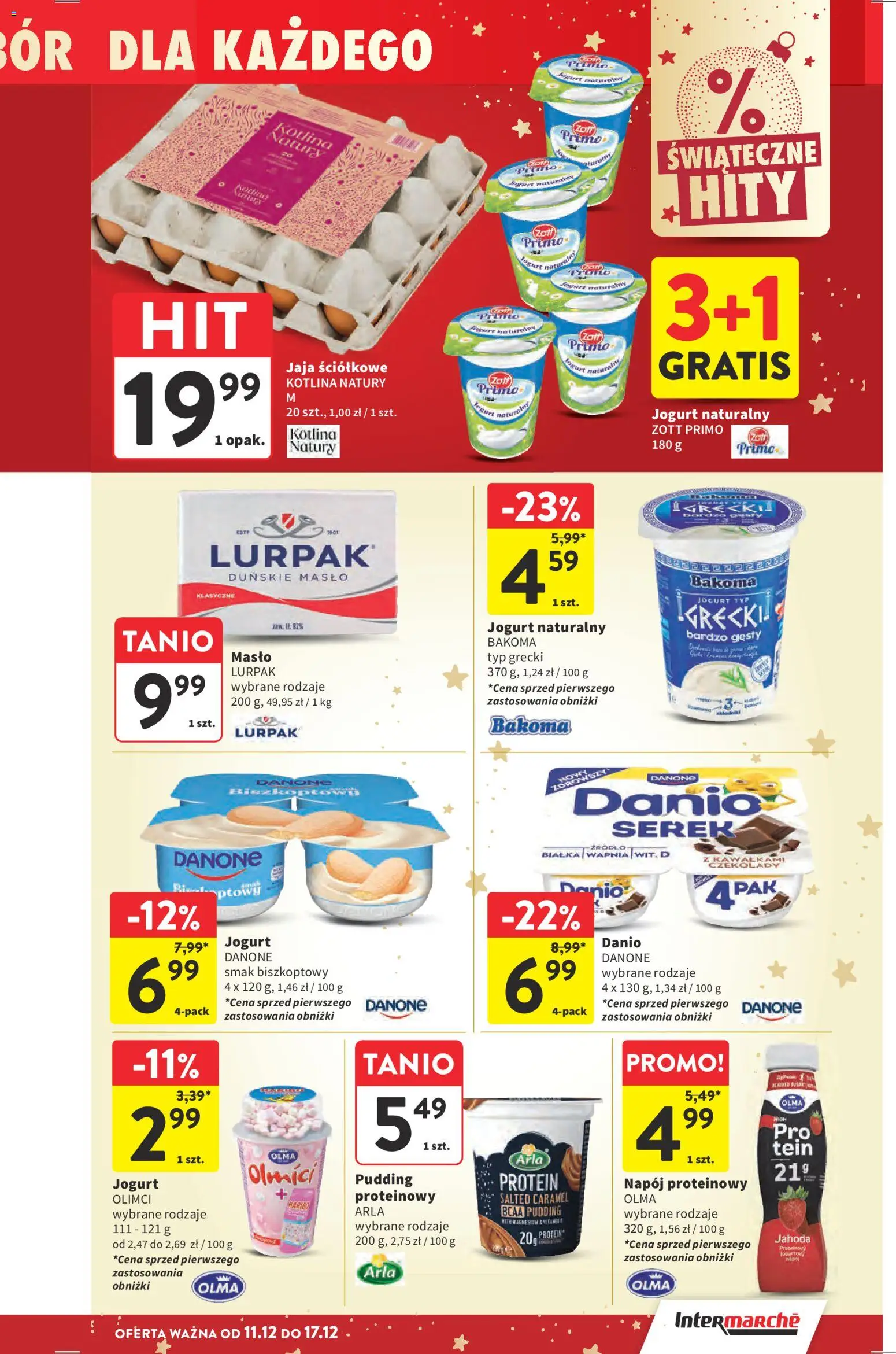Intermarche Gazetka od 11.12.2025 | Strona: 36 | Produkty: Czekolady, Serek, Masło, Jaja