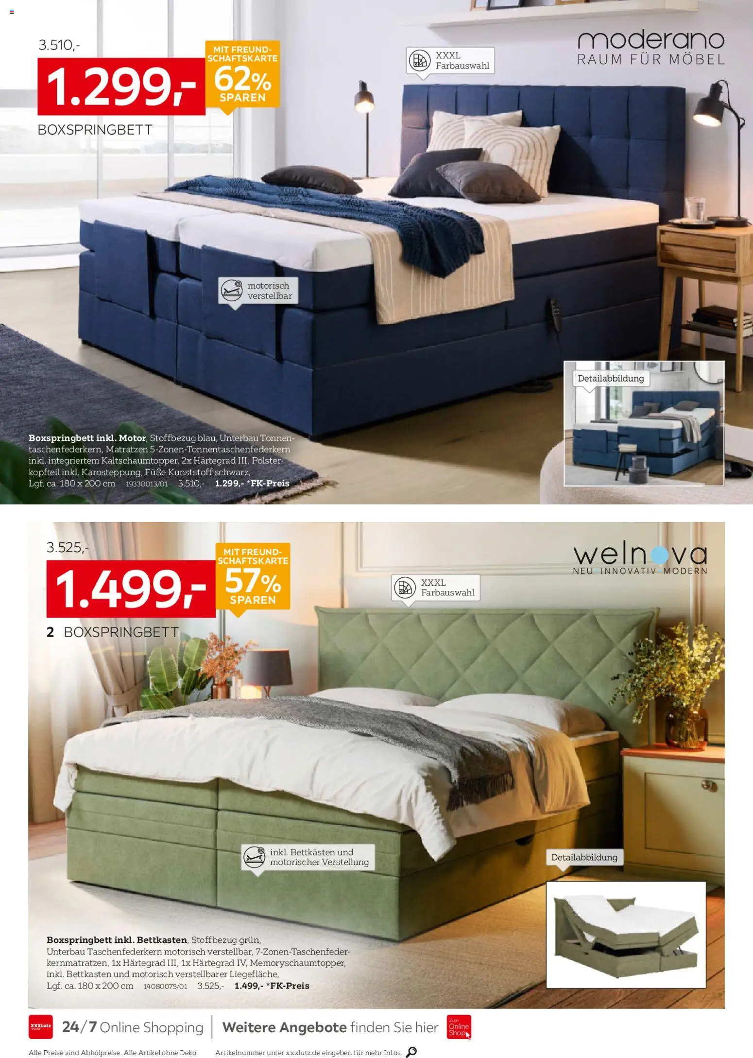 XXXL Lutz Betten Spezial – gültig ab 02.11.2025 | Seite: 6 | Produkte: Boxspringbett