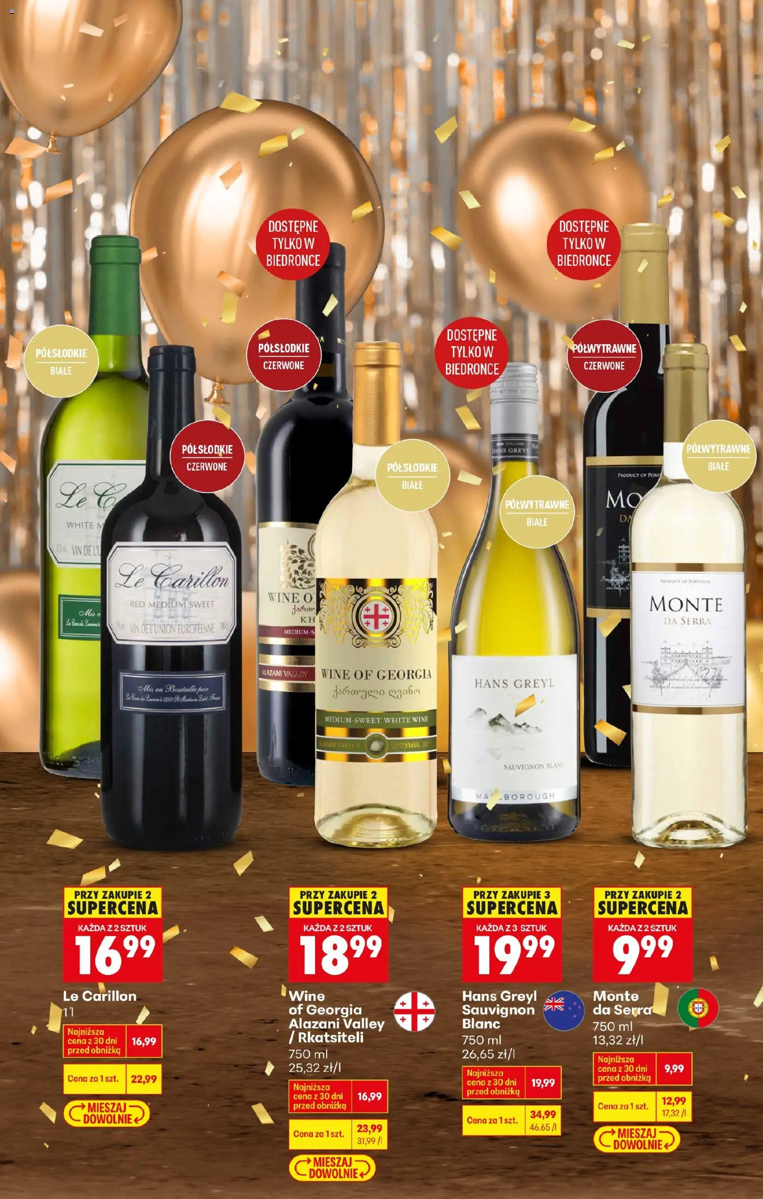 Biedronka gazetka - Czas na toast od 27.12.2025 | Strona: 30 | Produkty: Alazani Valley, Por