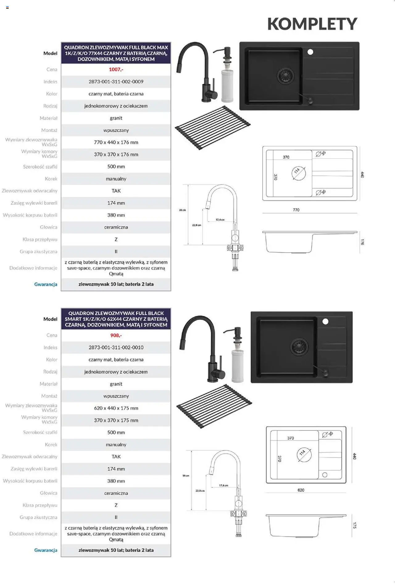 Salony Agata Gazetka - Quadron Armatura od 01.09.2025 | Strona: 9 | Produkty: Bateria
