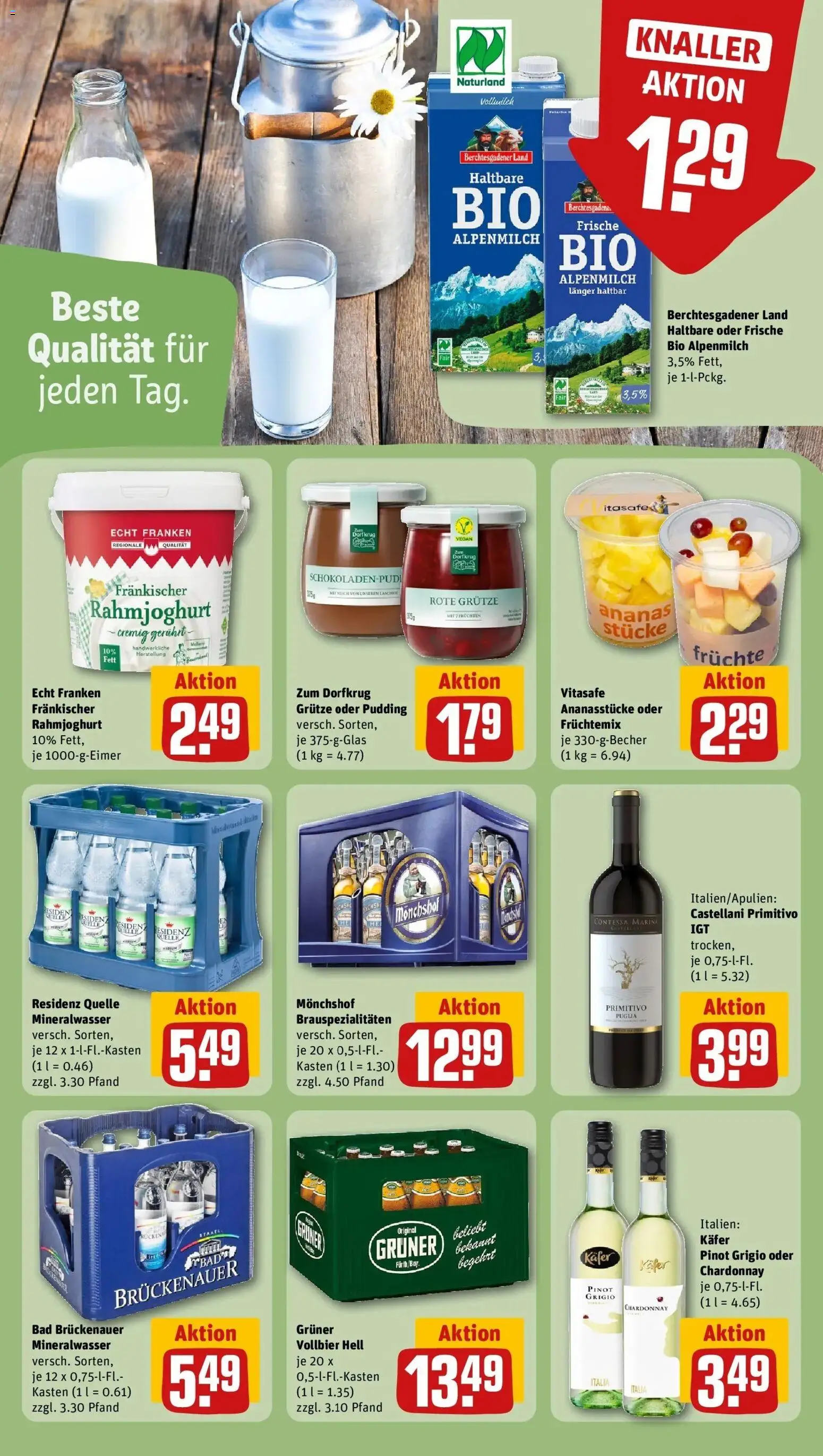 Rewe Prospekt Vohenstrauß	 – gültig ab 01.03.2026 | Seite: 22 | Produkte: Monchshof, Ananas, Pudding, Mineralwasser