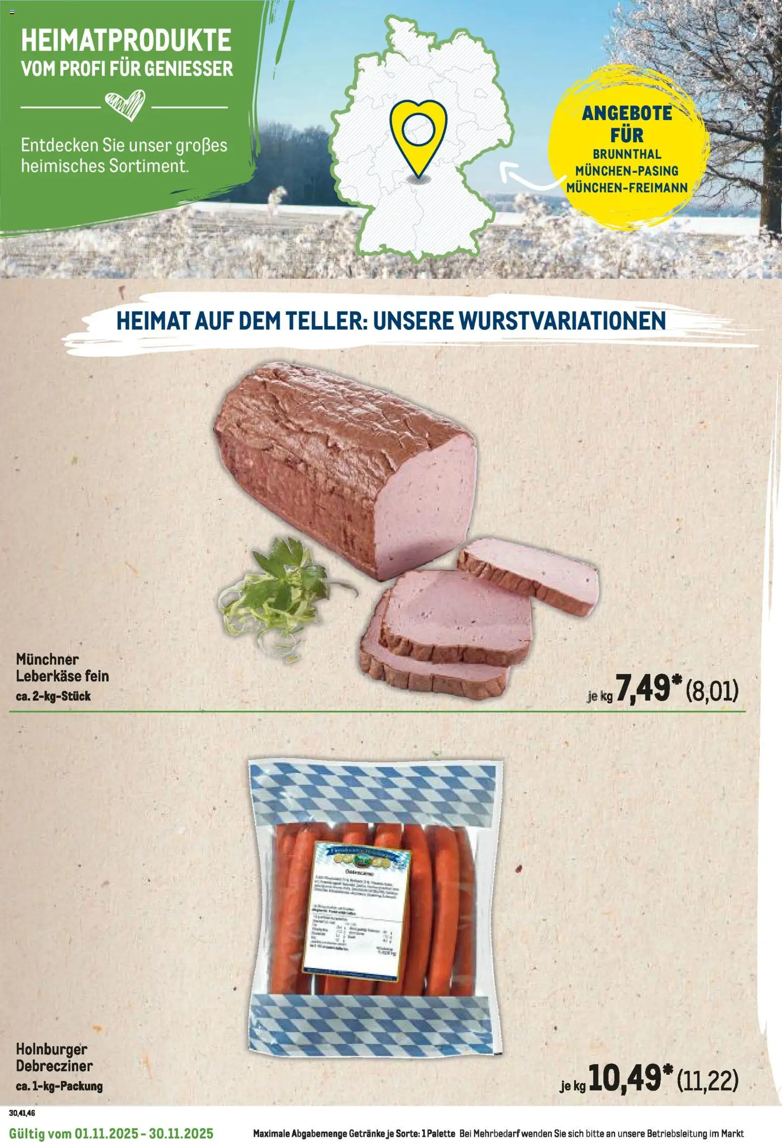 Metro Regionaler Flyer – gültig ab 01.11.2025 | Seite: 86 | Produkte: Leberkase