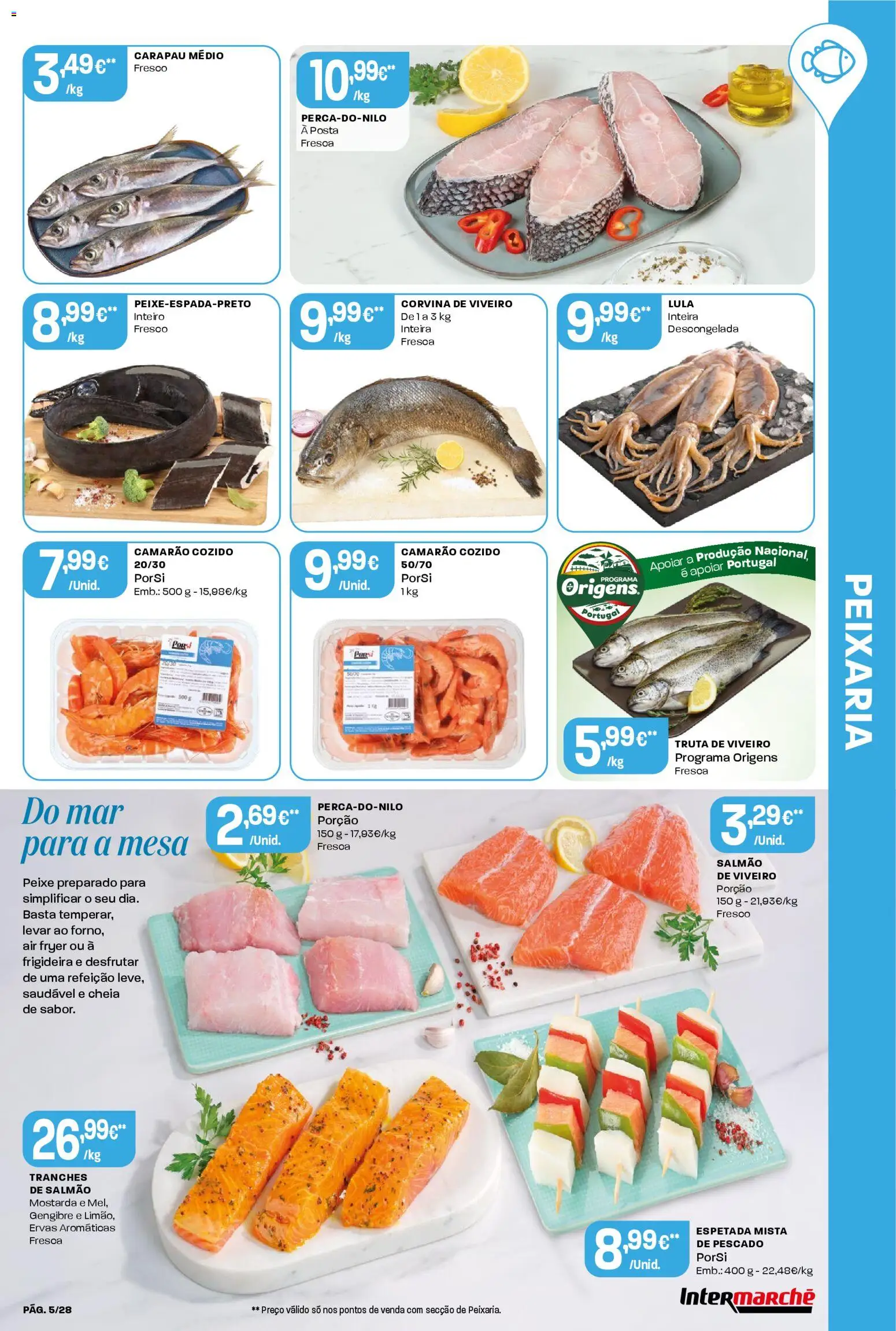 Intermarché Folheto Contact │ válido de 19.03.2026 | Página: 5 | Produtos: Air fryer, Frigideira, Peixe, Truta