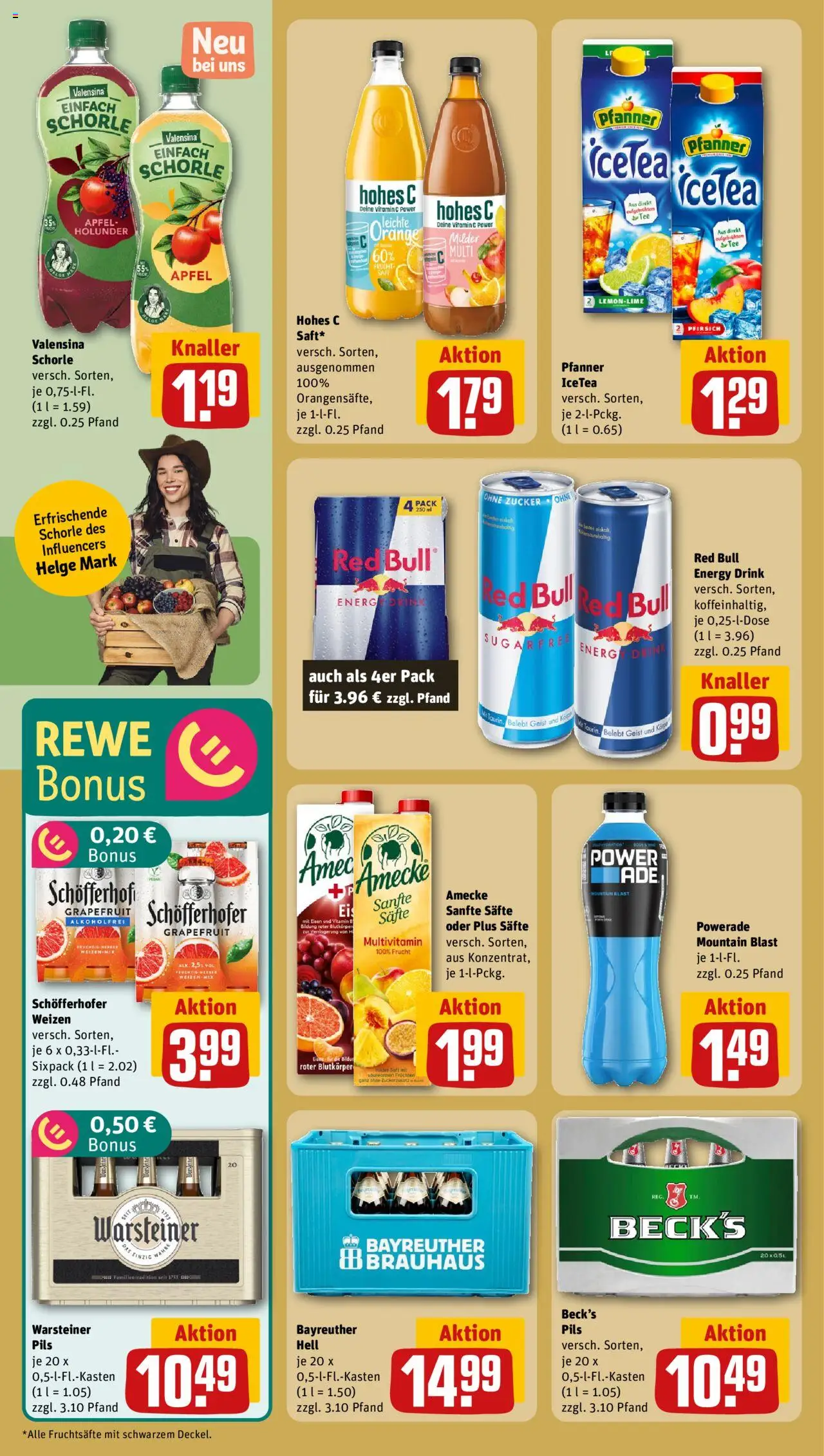 Rewe ihr Kaufpark Prospekt 	 - gültig ab dem 11.08.2025 | Seite: 16 | Produkte: Red bull, Grapefruit, Warsteiner, Saft
