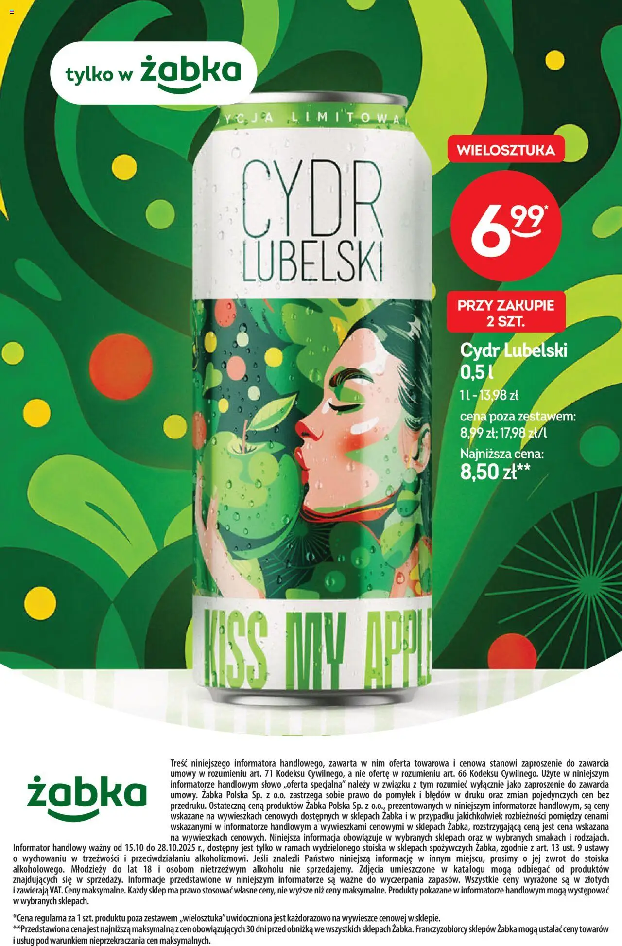 Żabka Gazetka - Katalog win od 15.10.2025 | Strona: 24 | Produkty: Cydr