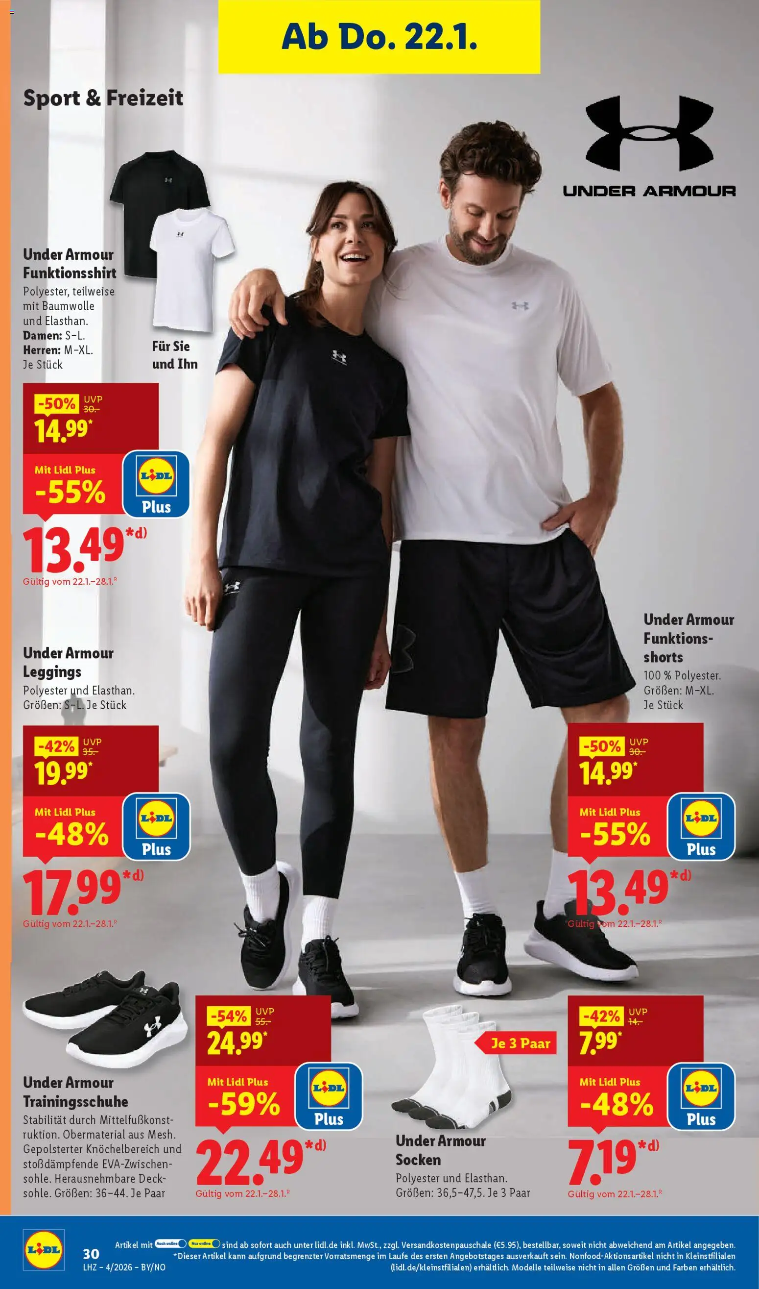 Lidl Prospekt Uffenheim – gültig ab 19.01.2026 | Seite: 42 | Produkte: Socken, Leggings
