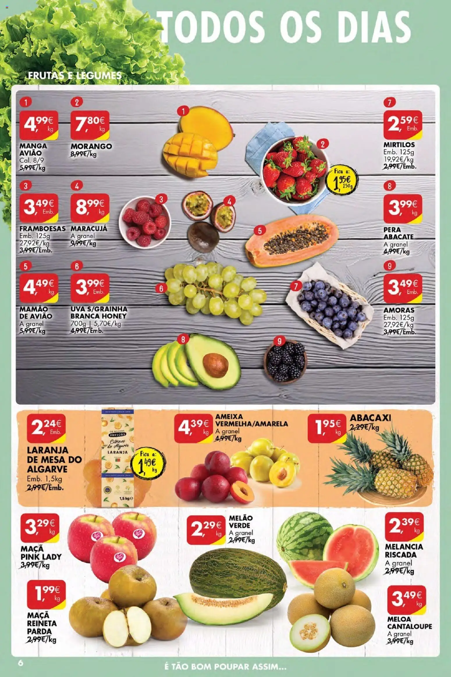 Pingo Doce Poupe Esta Semana Açores │ válido de 02.04.2026 | Página: 6 | Produtos: Mesa, Abacaxi, Melancia, Mirtilos