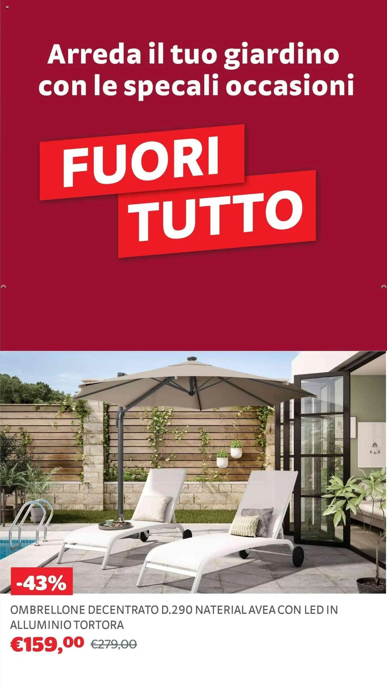 Volantino Brico Center del 30.07.2025 | Pagina: 25 | Prodotti: Ombrellone, Alluminio