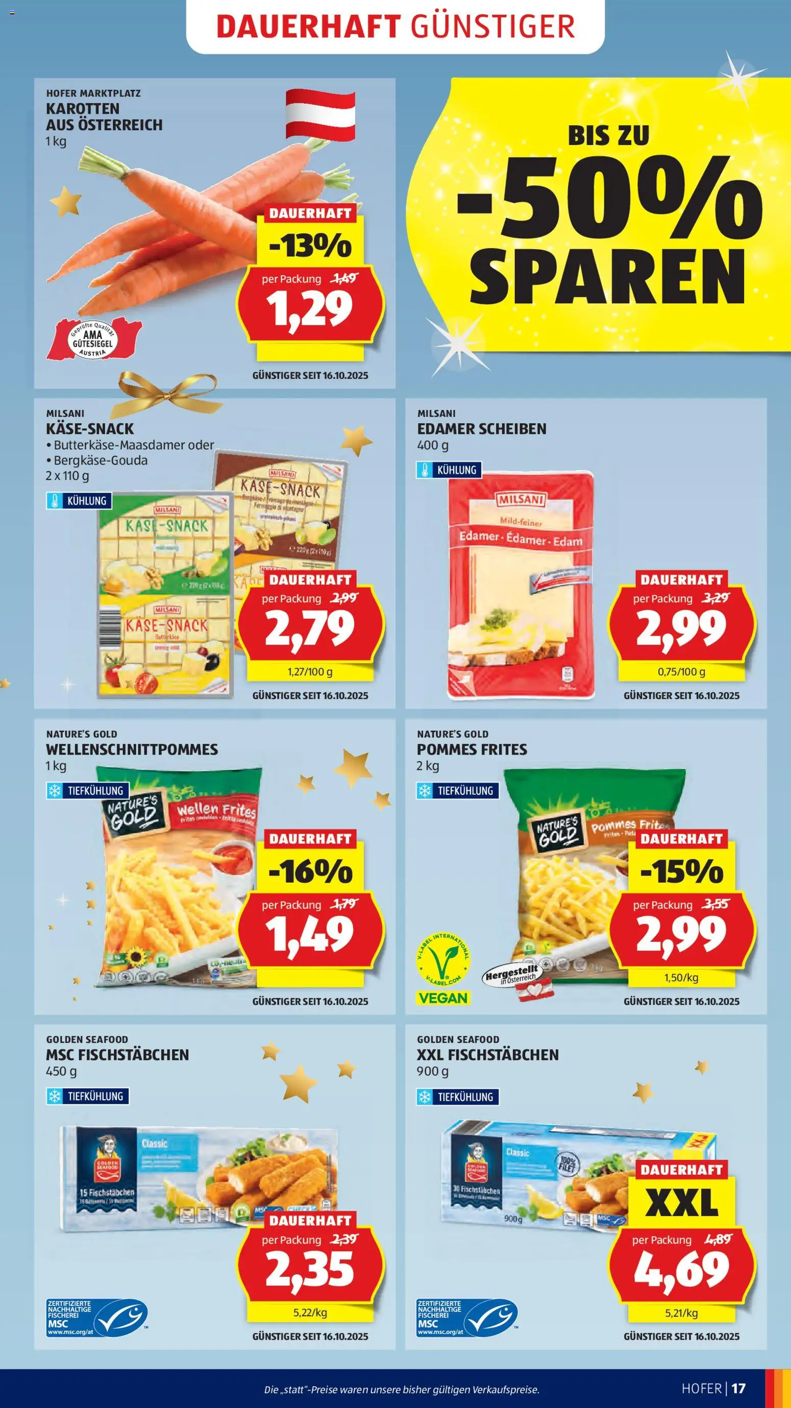 Hofer Flugblatt gültig ab 12.12.2025 | Seite: 25 | Produkte: Käse