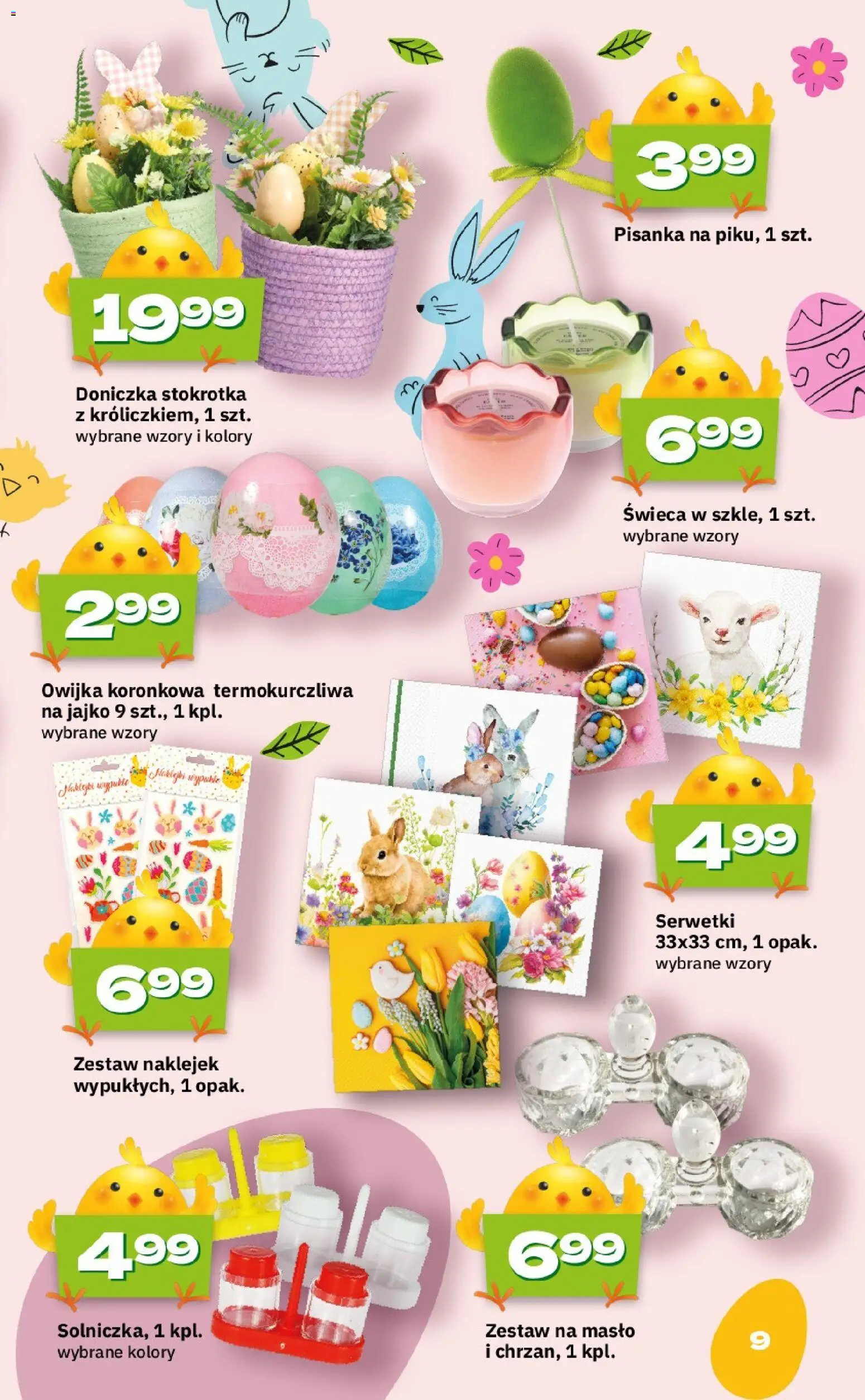 Twój Market gazetka - Wielkanoc od 09.03.2026 | Strona: 9 | Produkty: Stokrotka, Doniczka, Masło