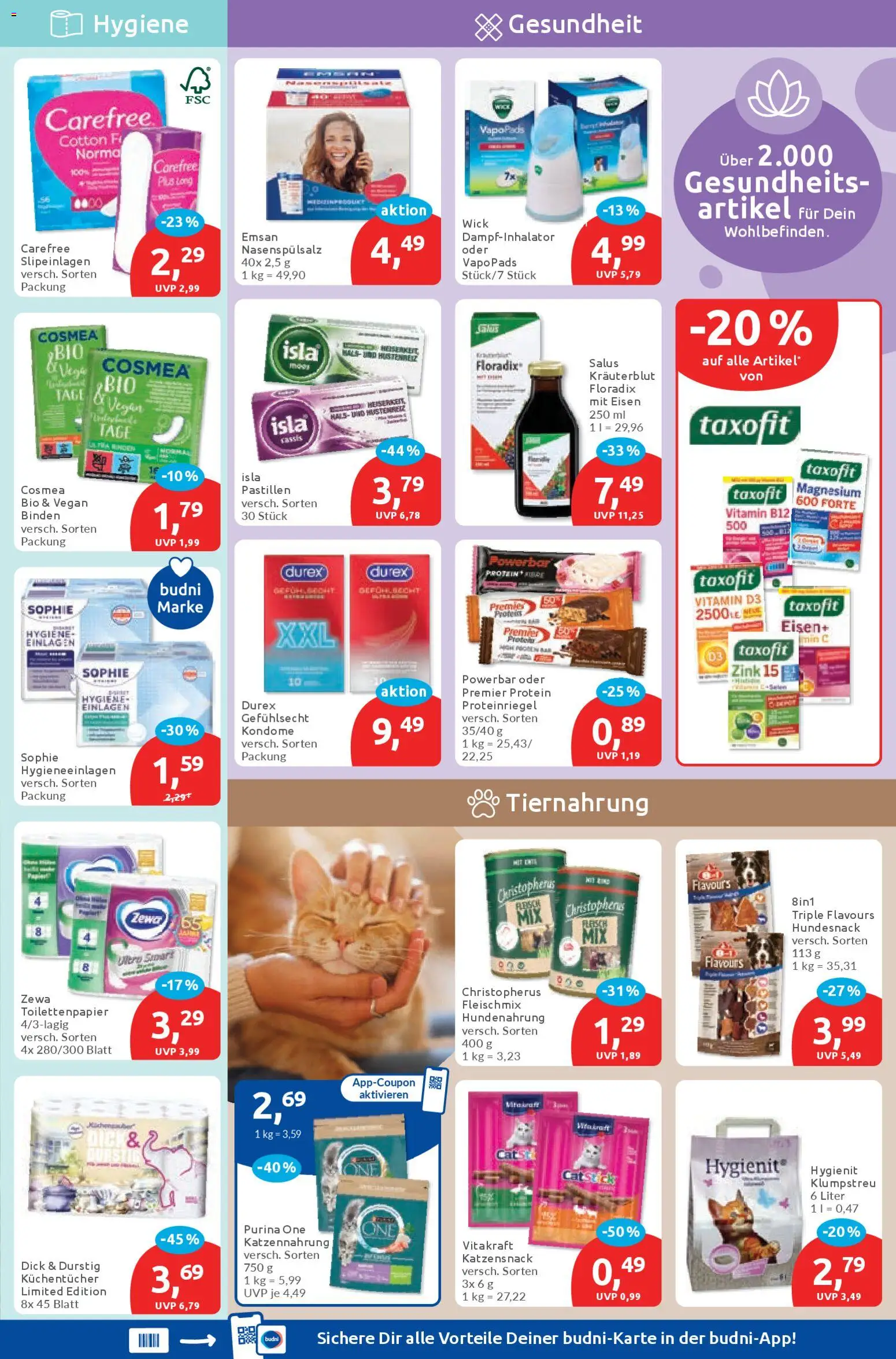 Budni Prospekt 	 – gültig ab 09.03.2026 | Seite: 5 | Produkte: Purina one, Zewa, Toilettenpapier