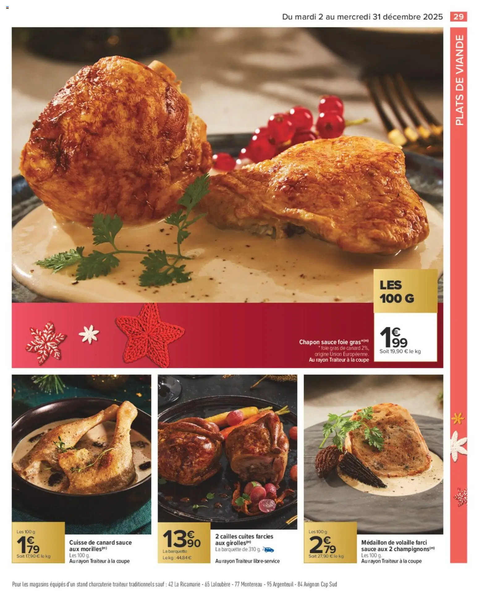 {H1} | Page: 29 | Produits: Foie Gras de Canard, Chapon, Volaille, Viande