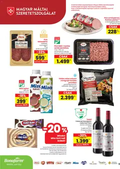 Spar akciós újság - amely érvényes a következő dátumtól: 16.04.2026 | Oldal: 9 | Termékek: Pisztácia, Pick, Vörösbor, Téliszalámi