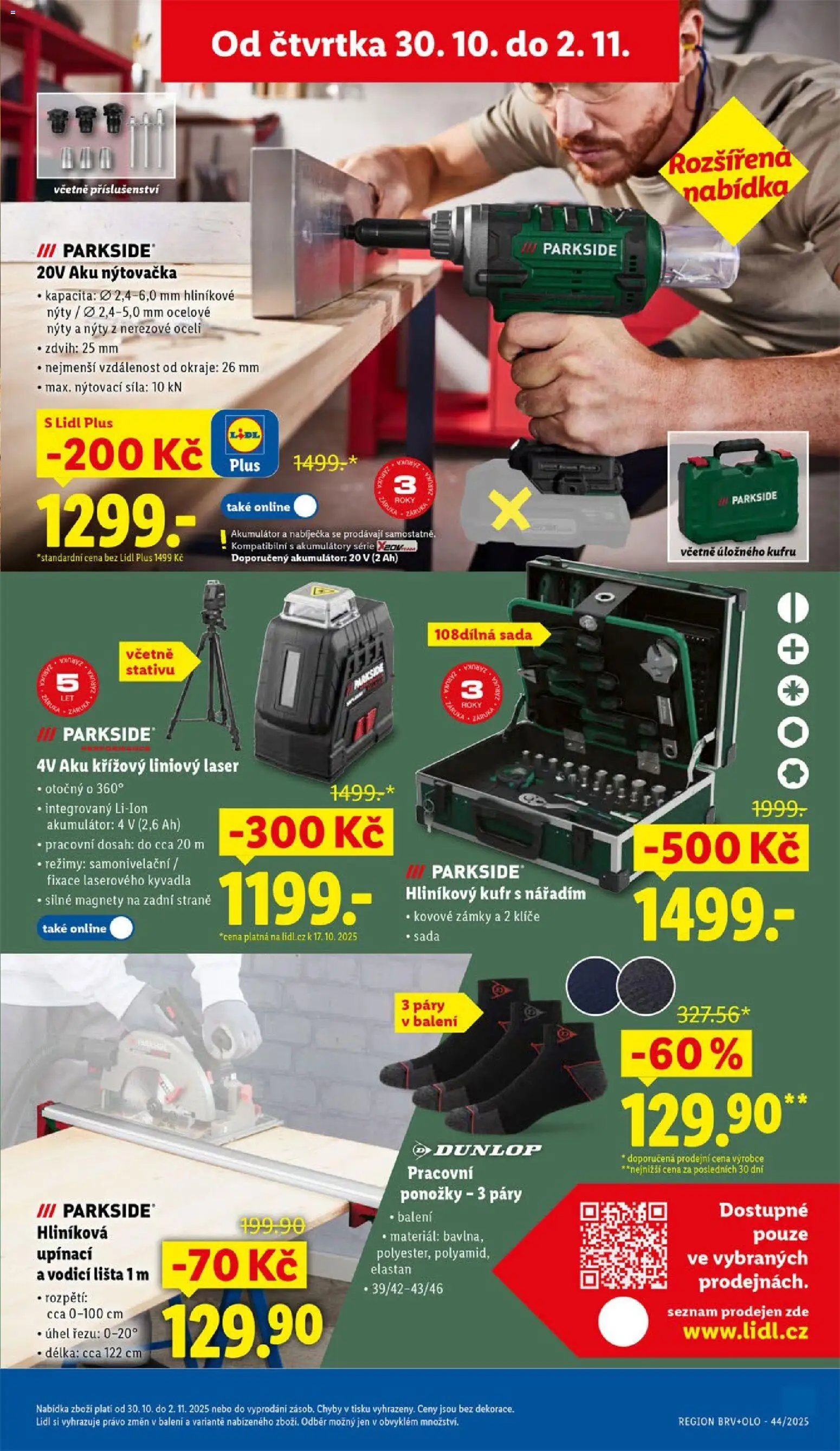Lidl leták od 30.10.2025 | Strana: 35 | Produkty: Ponožky, Parkside, Kufr, Paruka
