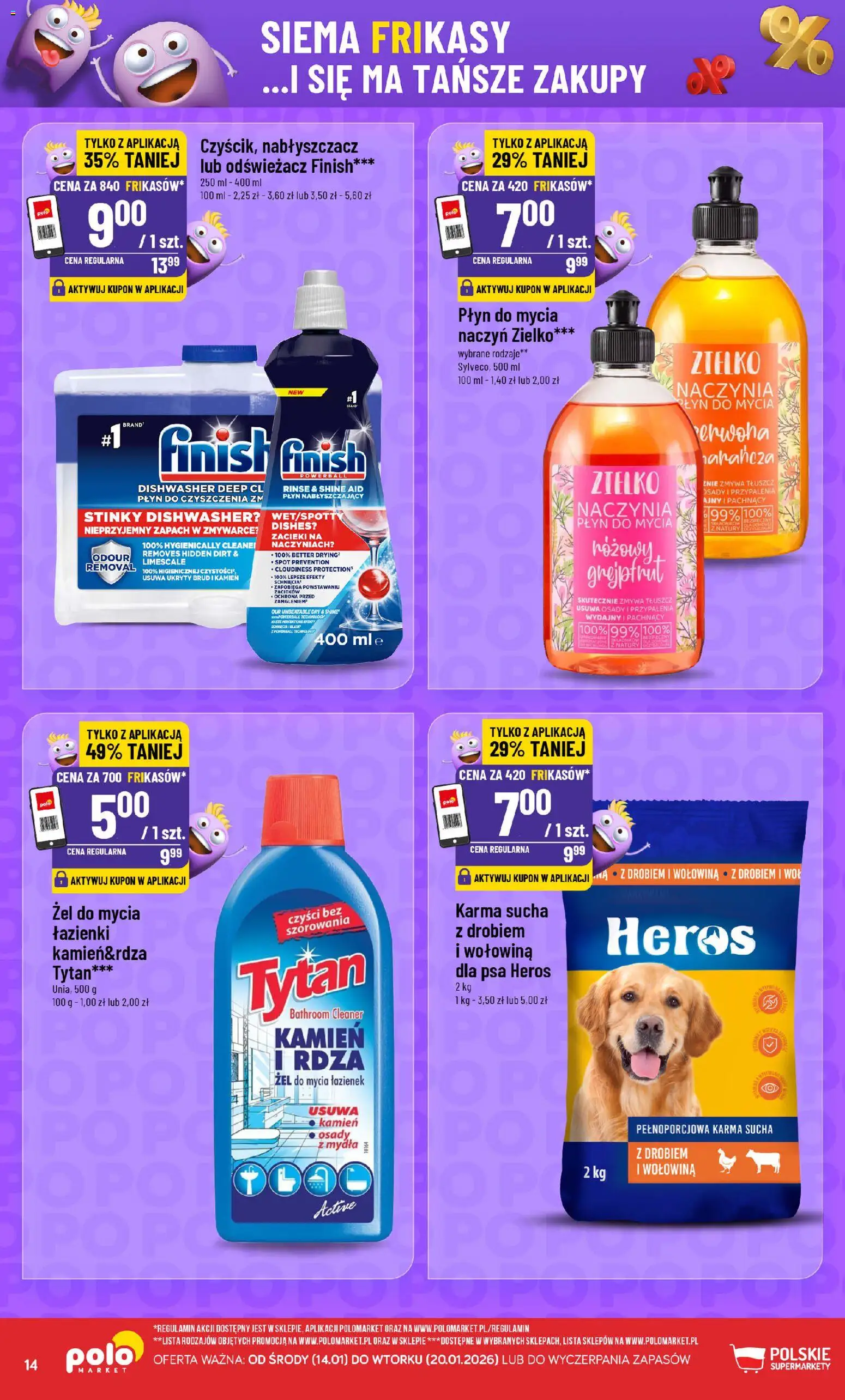 POLOmarket Gazetka - Frikasowe Hity od 14.01.2026 | Strona: 14 | Produkty: Cleaner, Zapach, Wołowina, Grejpfrut