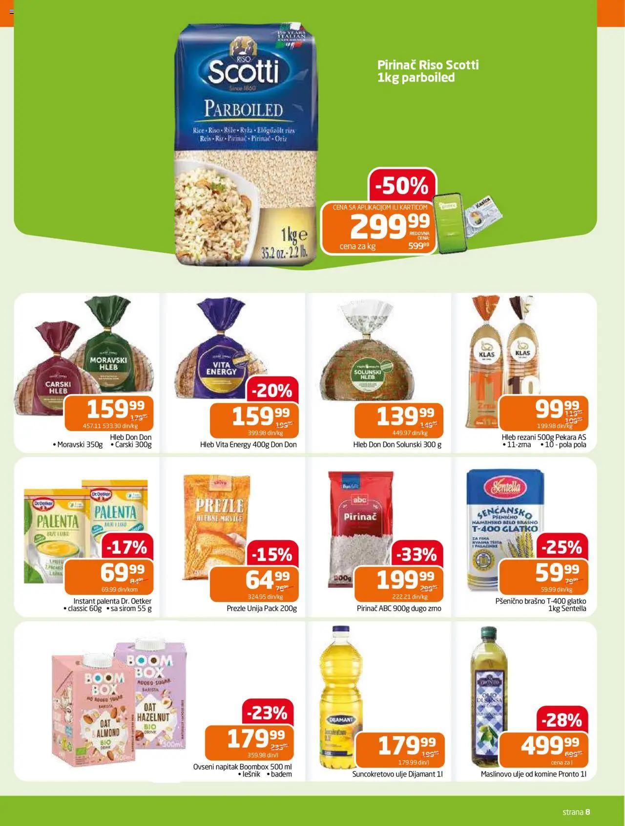 Gomex katalog - važi od 18.06.2025 | Strana: 8 | Proizvode: Pekara, Brašno, Ulje, Suncokretovo ulje