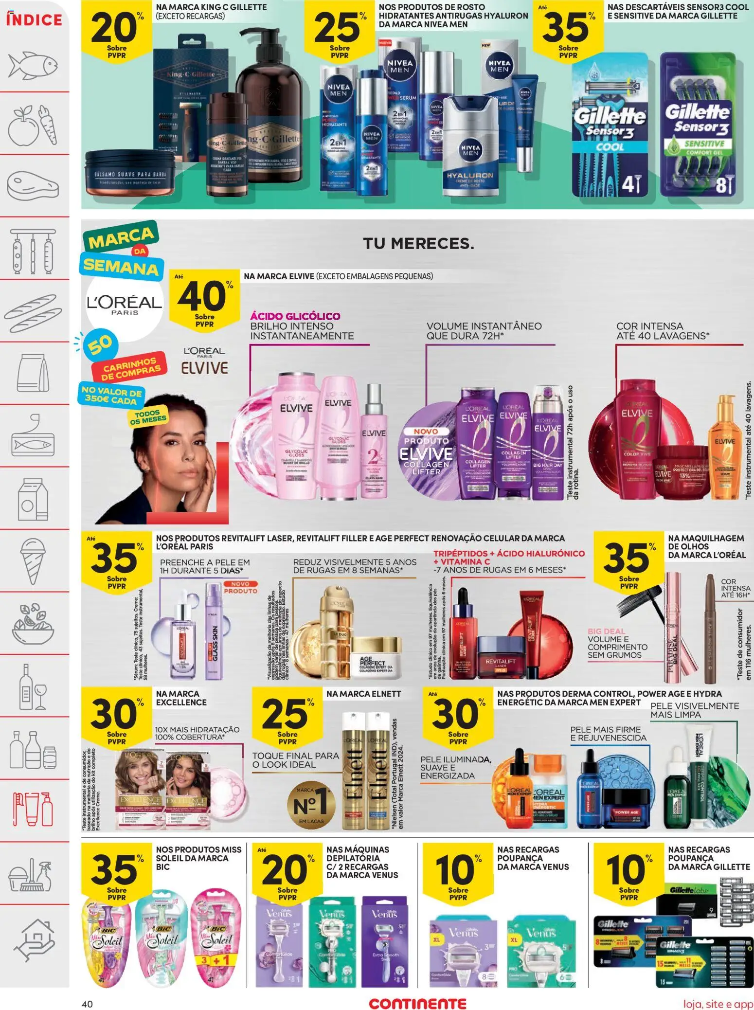 Continente folheto │ válido de 20.01.2026 | Página: 40 | Produtos: Maquilhagem, Sérum, Vitamina c, Creme