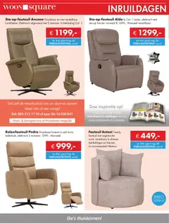 Woonsquare - Folder - Voorbeeld van een folder van Woonsquare, geldig van 20.10.2025 | Pagina: 10 | Producten: Fauteuil