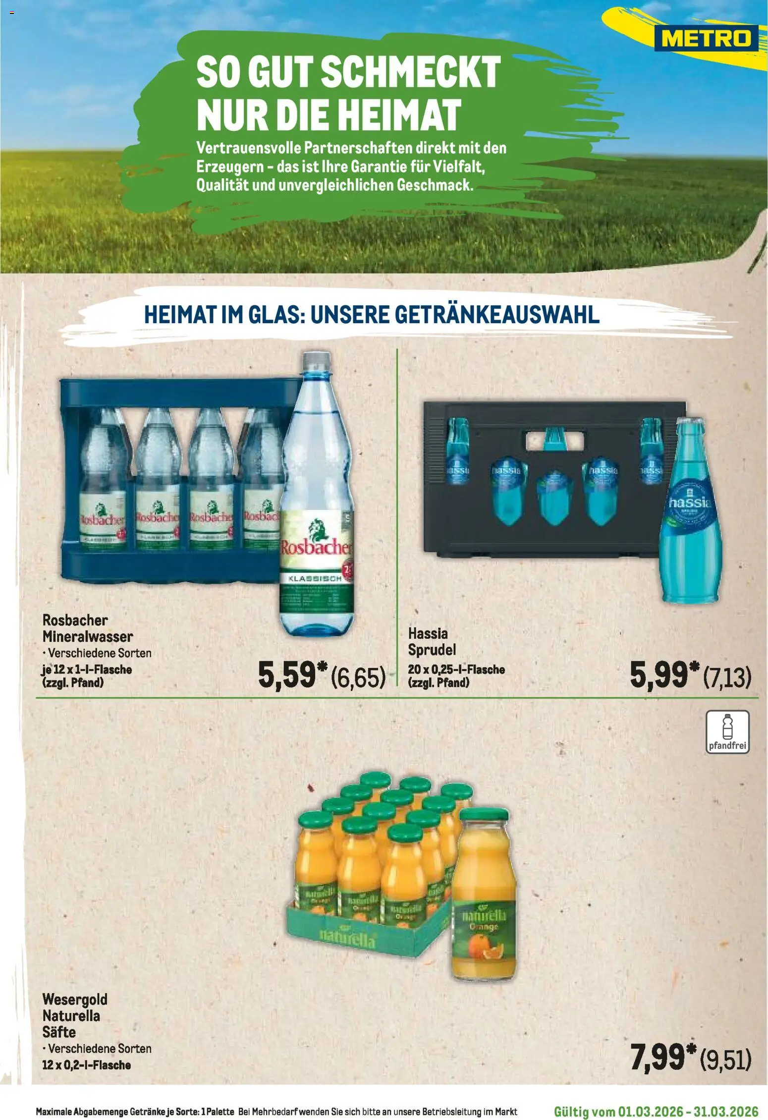 Metro Regionaler Flyer – gültig ab 01.03.2026 | Seite: 55 | Produkte: Mineralwasser